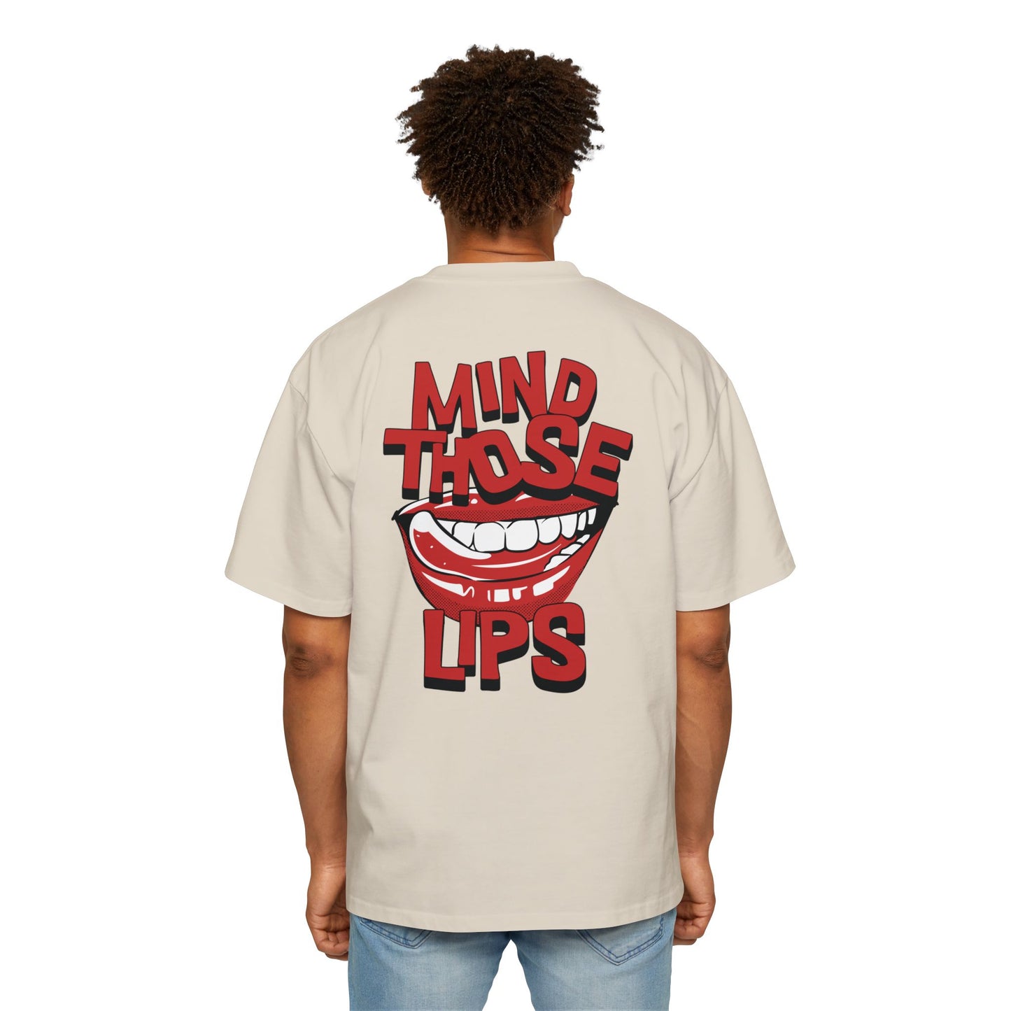 Women's "Mind Those Lips" Oversized T-Shirt