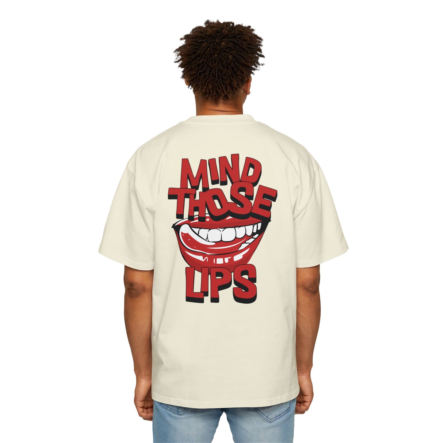 Women's "Mind Those Lips" Oversized T-Shirt