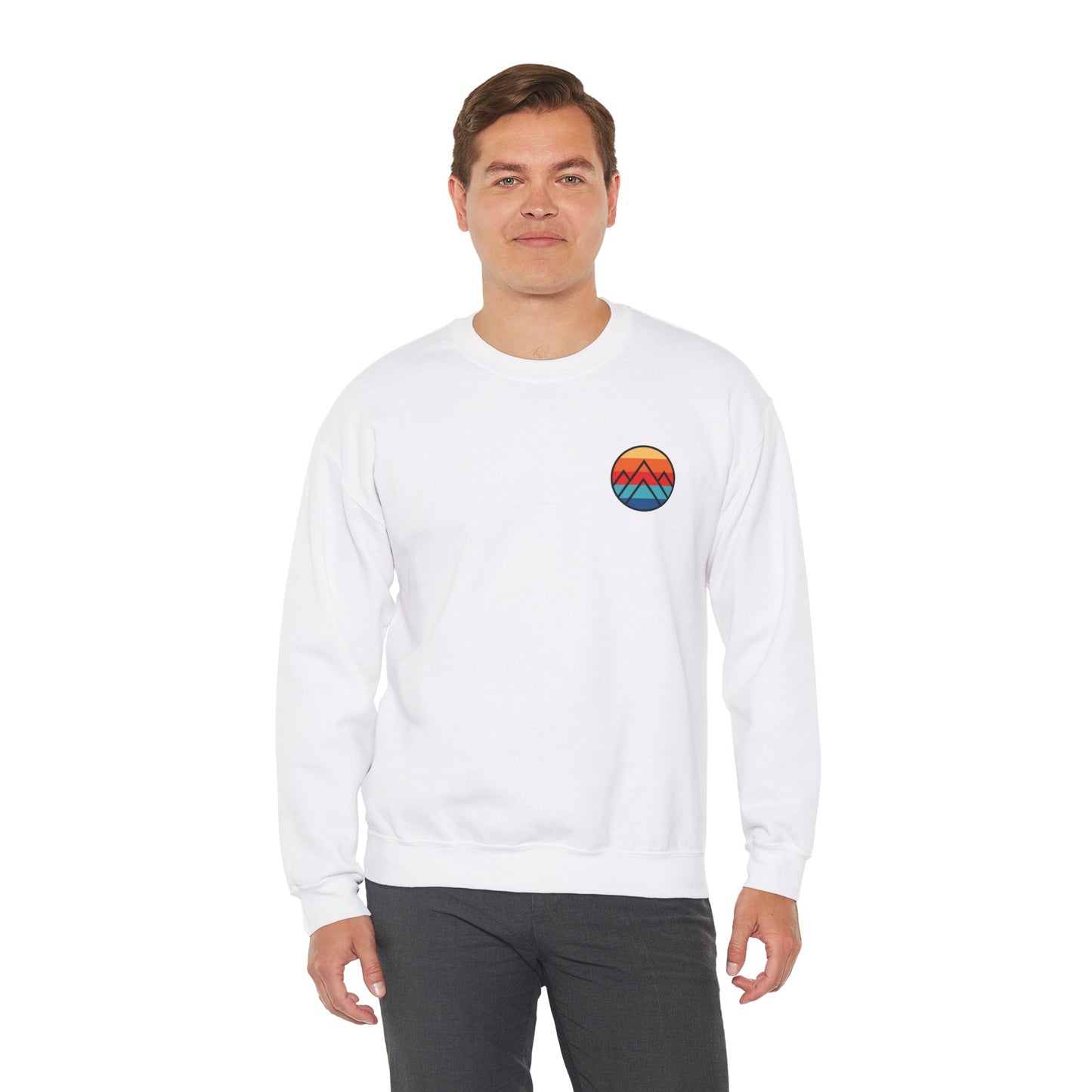 Women's "Minimalistic Mountains" Crewneck Sweatshirt