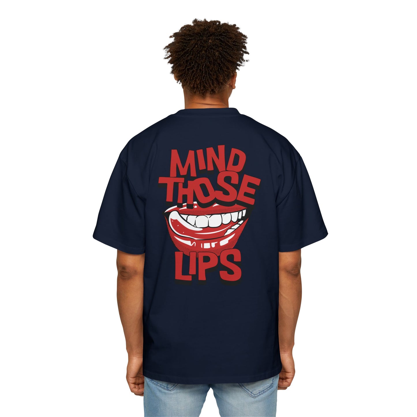 Women's "Mind Those Lips" Oversized T-Shirt