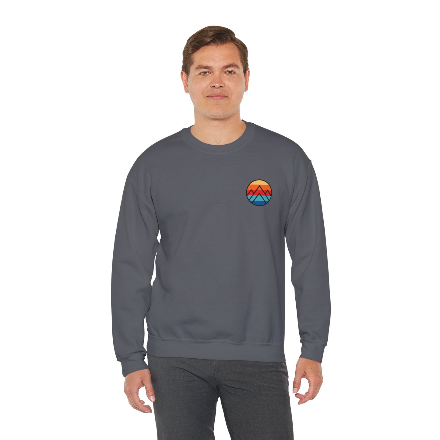 Women's "Minimalistic Mountains" Crewneck Sweatshirt