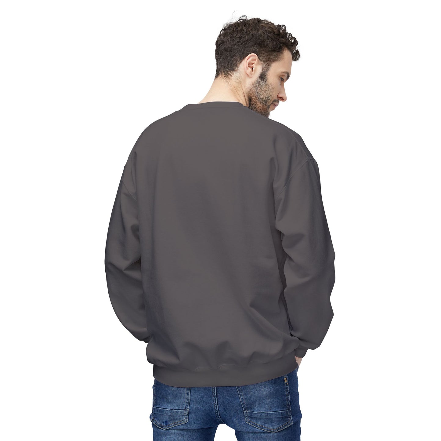 Women's "Grilling My Patience" Drop Shoulder Fleece Crewneck Sweatshirt