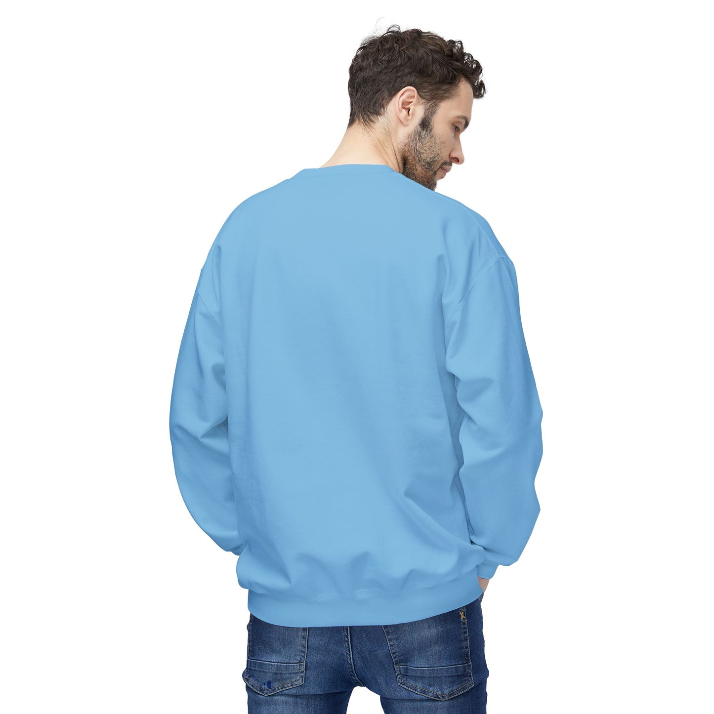 Men's "Break Out Of The Box" Drop Shoulder Fleece Crewneck Sweatshirt
