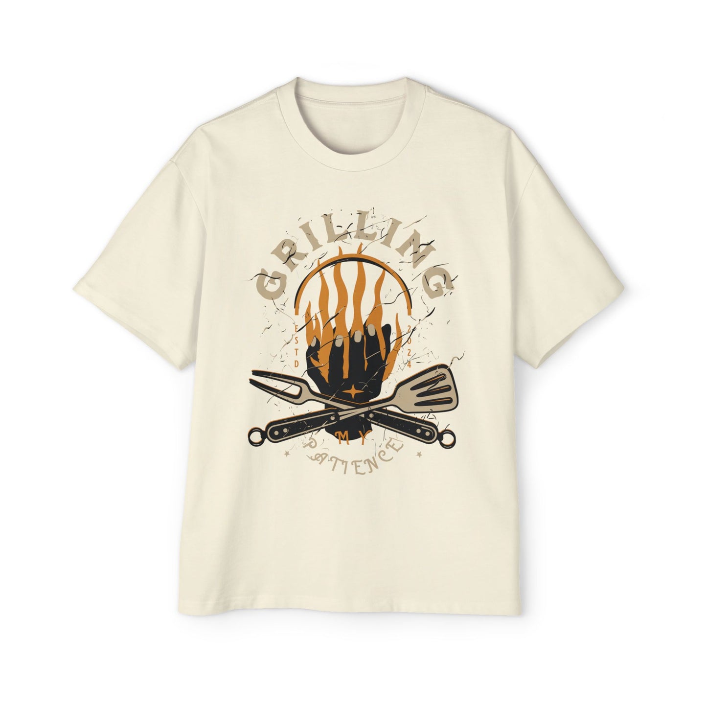 Women's "Grilling My Patience" Oversized T-Shirt