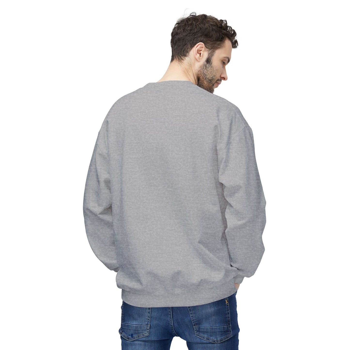 Men's "Break Out Of The Box" Drop Shoulder Fleece Crewneck Sweatshirt
