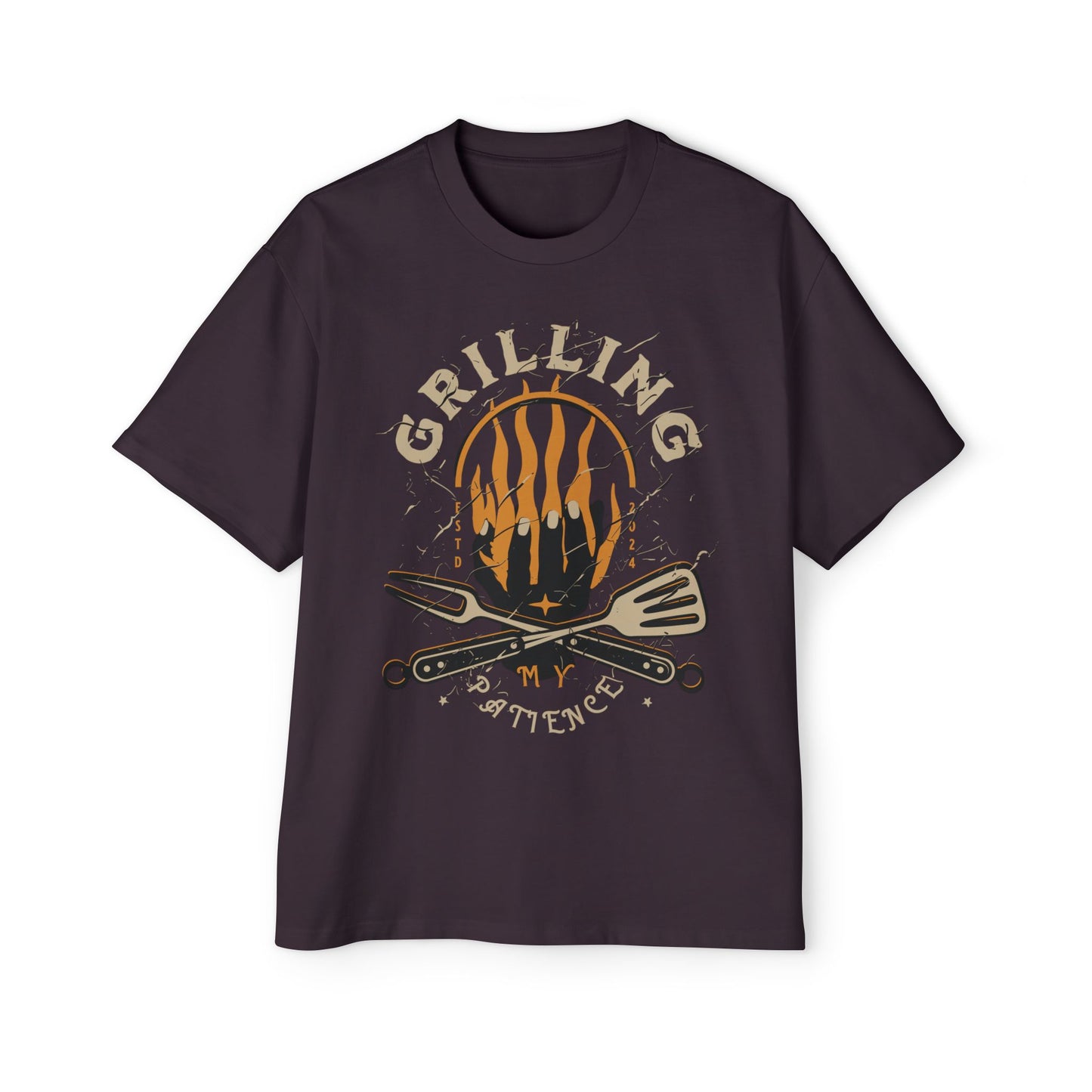 Women's "Grilling My Patience" Oversized T-Shirt