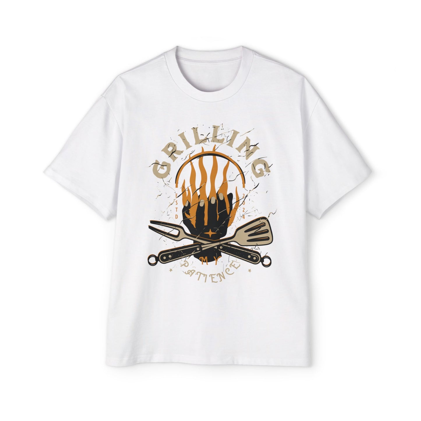 Women's "Grilling My Patience" Oversized T-Shirt