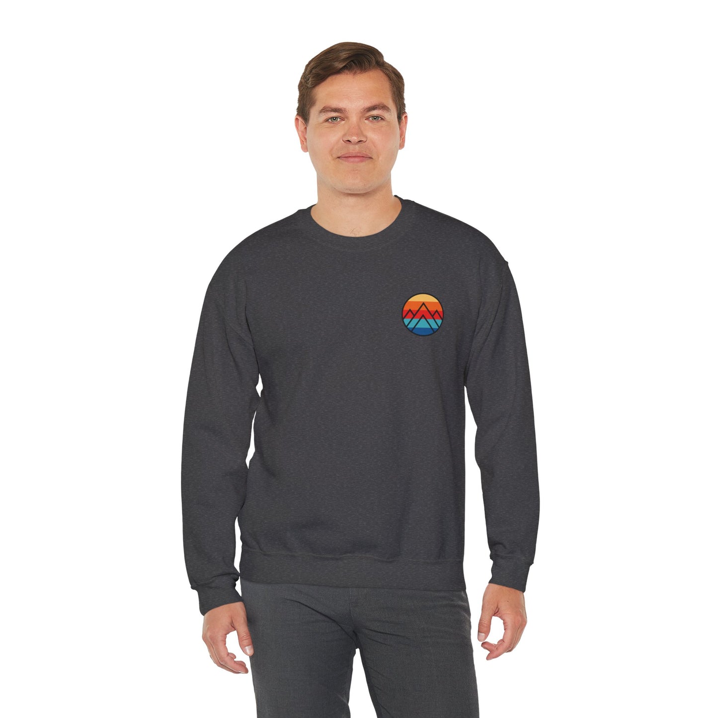 Women's "Minimalistic Mountains" Crewneck Sweatshirt