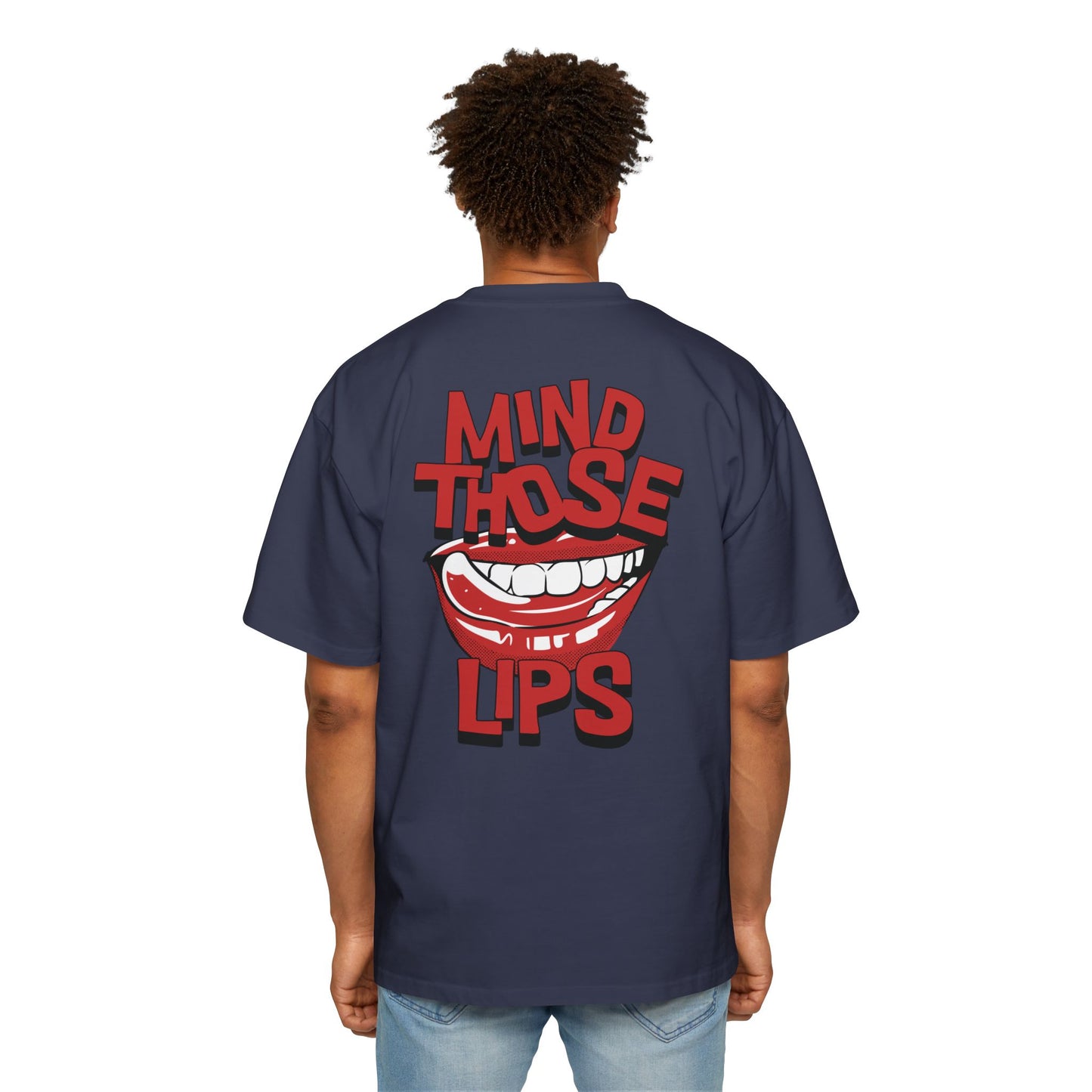 Women's "Mind Those Lips" Oversized T-Shirt
