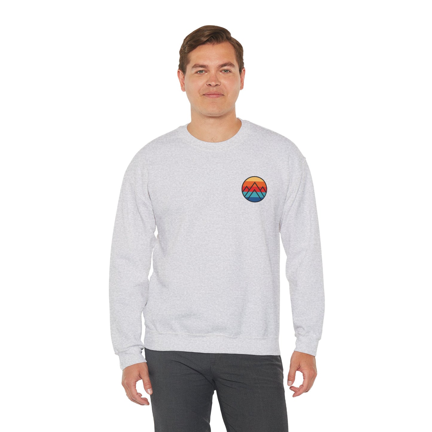 Women's "Minimalistic Mountains" Crewneck Sweatshirt