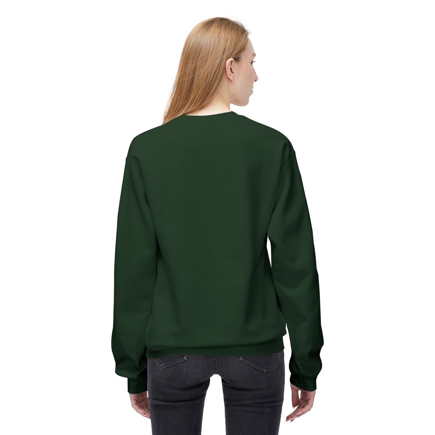 Women's "Grilling My Patience" Drop Shoulder Fleece Crewneck Sweatshirt