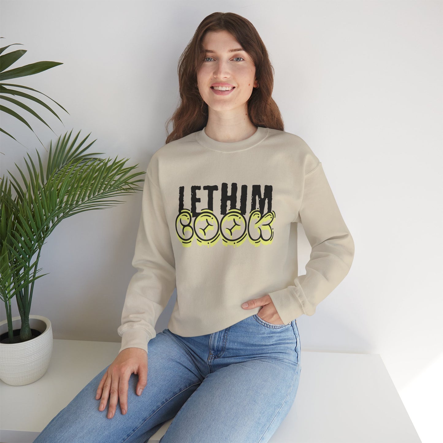 Men's "Let Him Cook" Crewneck Sweatshirt