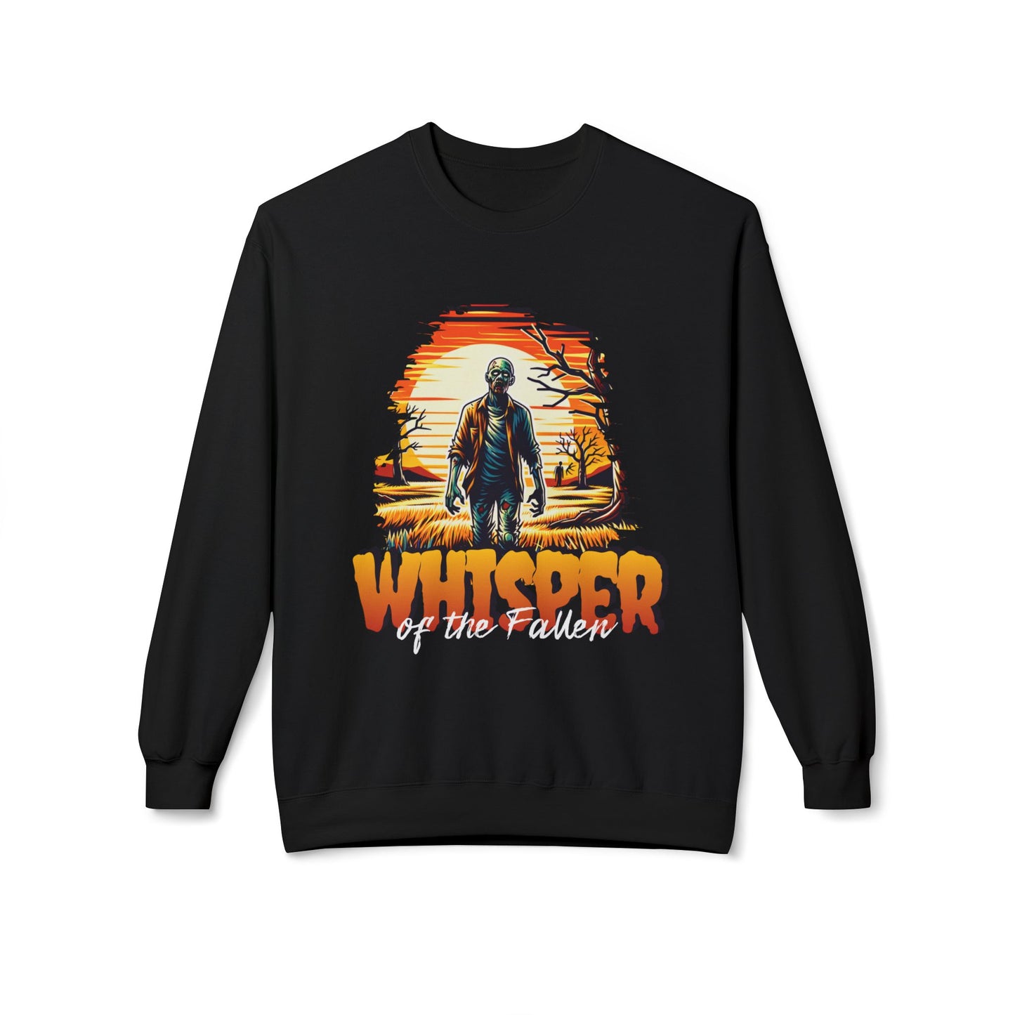 Men's "Whisper of the Fallen" Drop Shoulder Fleece Crewneck Sweatshirt