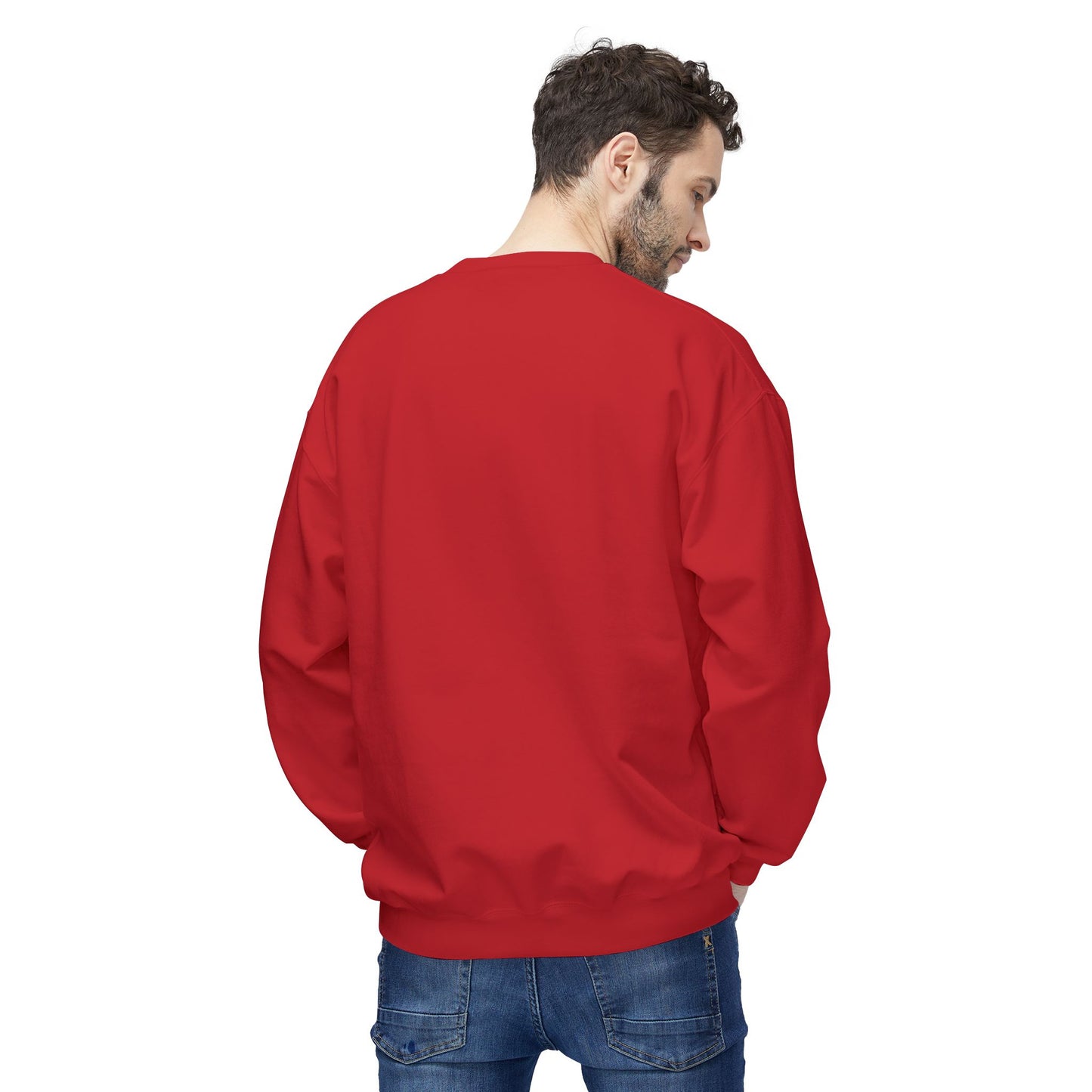 Men's "Passion Pursuit" Drop Shoulder Fleece Crewneck Sweatshirt
