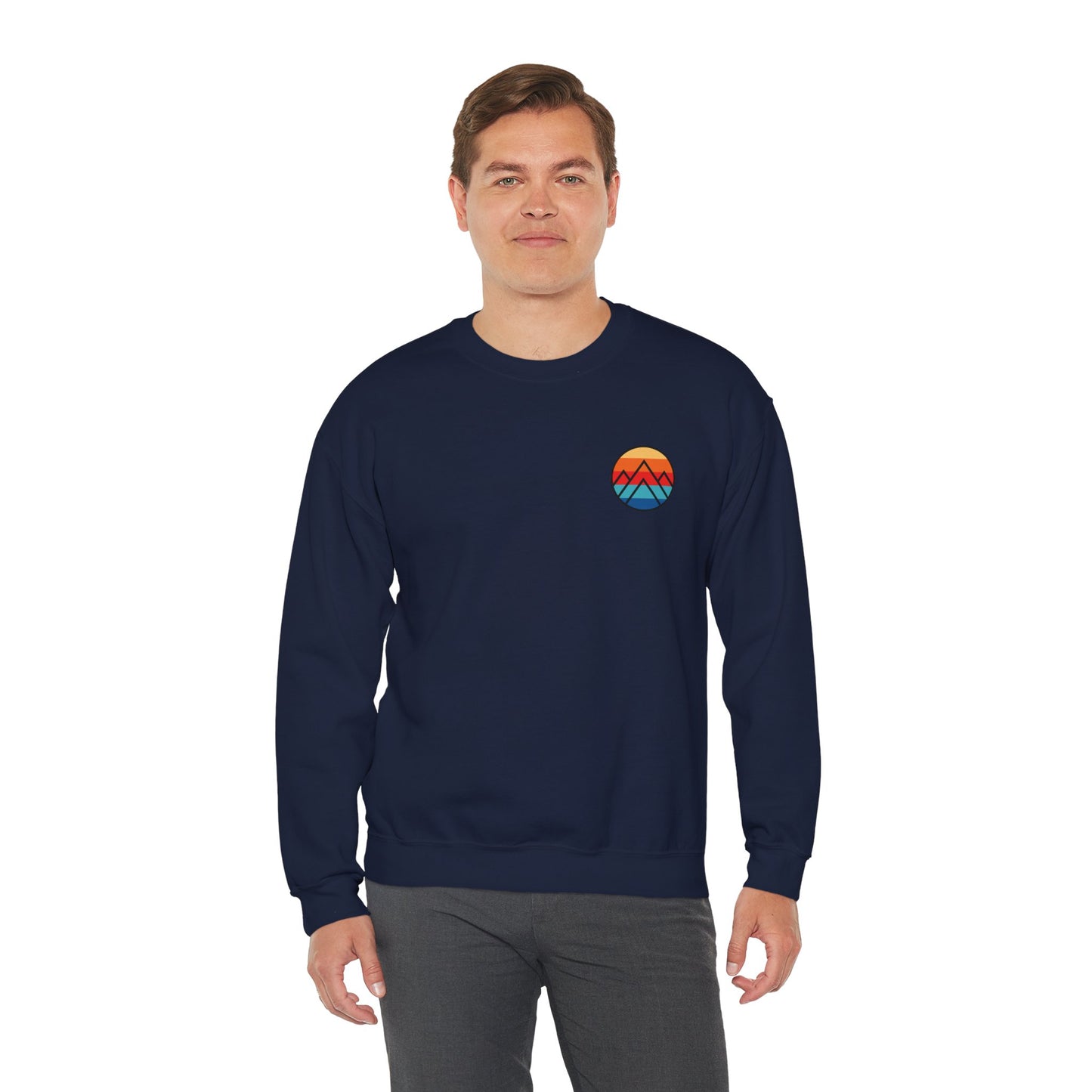 Women's "Minimalistic Mountains" Crewneck Sweatshirt
