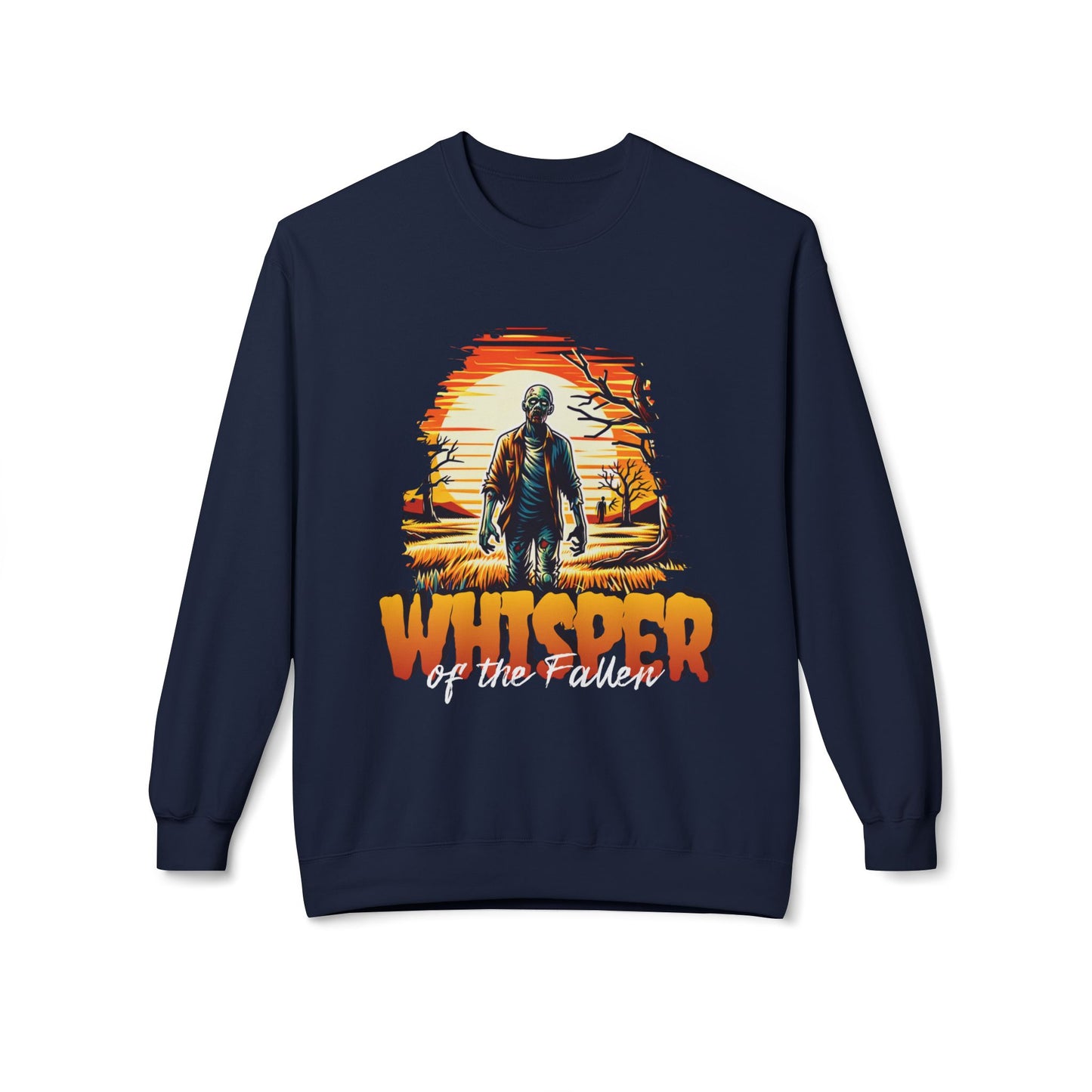 Men's "Whisper of the Fallen" Drop Shoulder Fleece Crewneck Sweatshirt