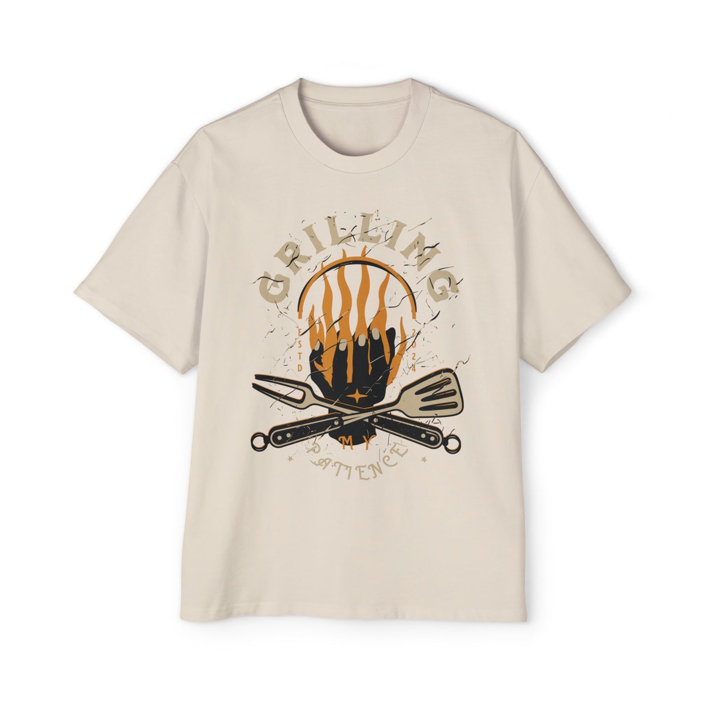 Women's "Grilling My Patience" Oversized T-Shirt