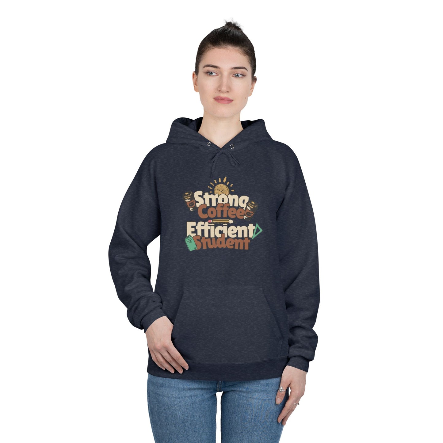 Men's "Strong Coffee, Efficient Student" Hoodie