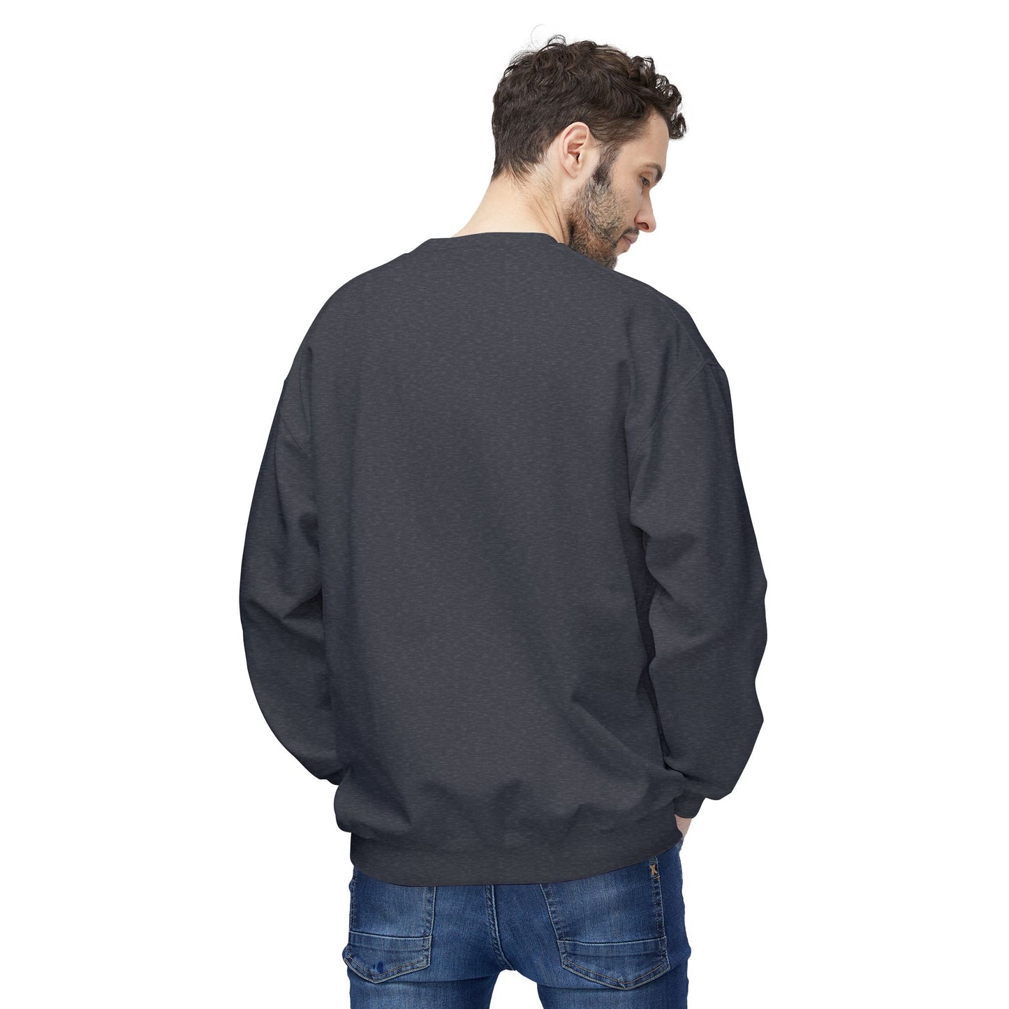 Women's "Grilling My Patience" Drop Shoulder Fleece Crewneck Sweatshirt