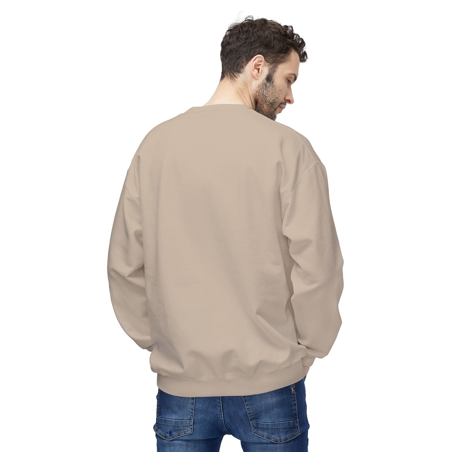 Men's "Break Out Of The Box" Drop Shoulder Fleece Crewneck Sweatshirt