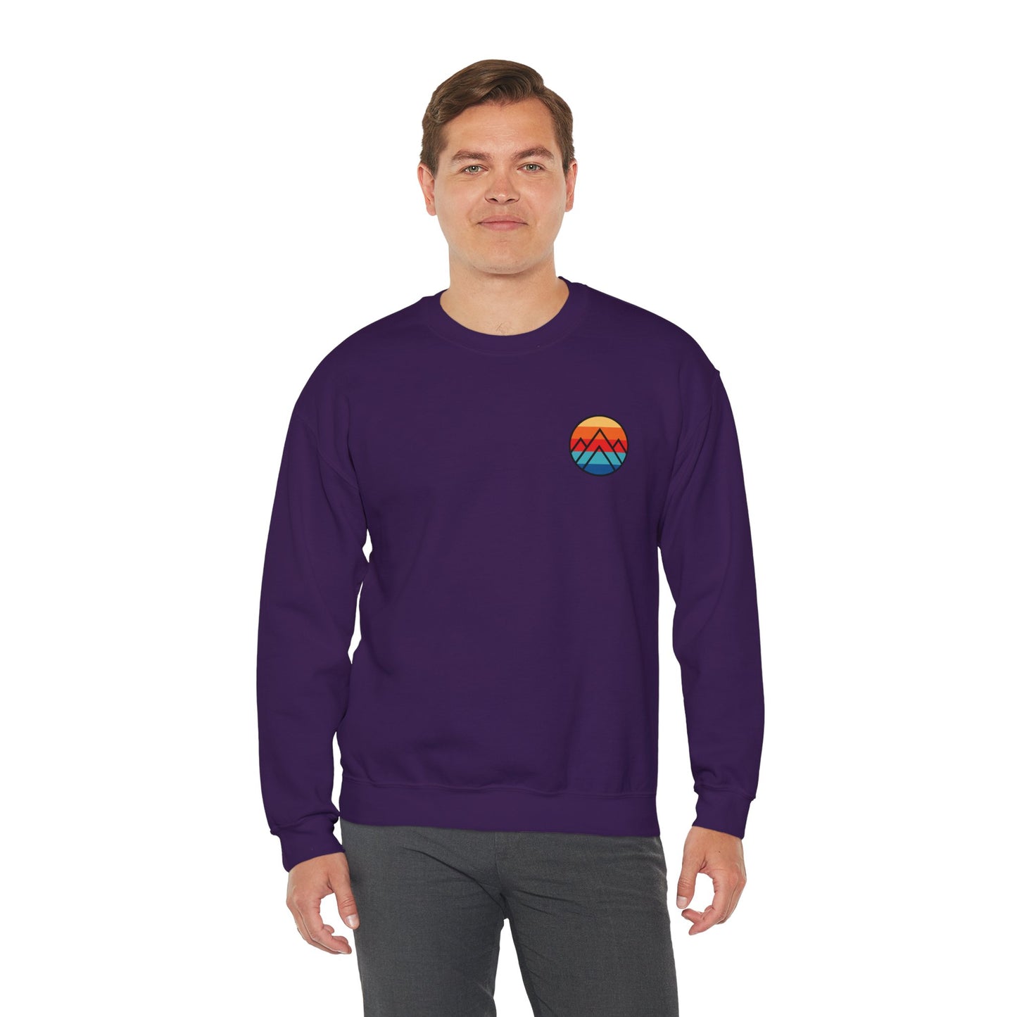 Women's "Minimalistic Mountains" Crewneck Sweatshirt