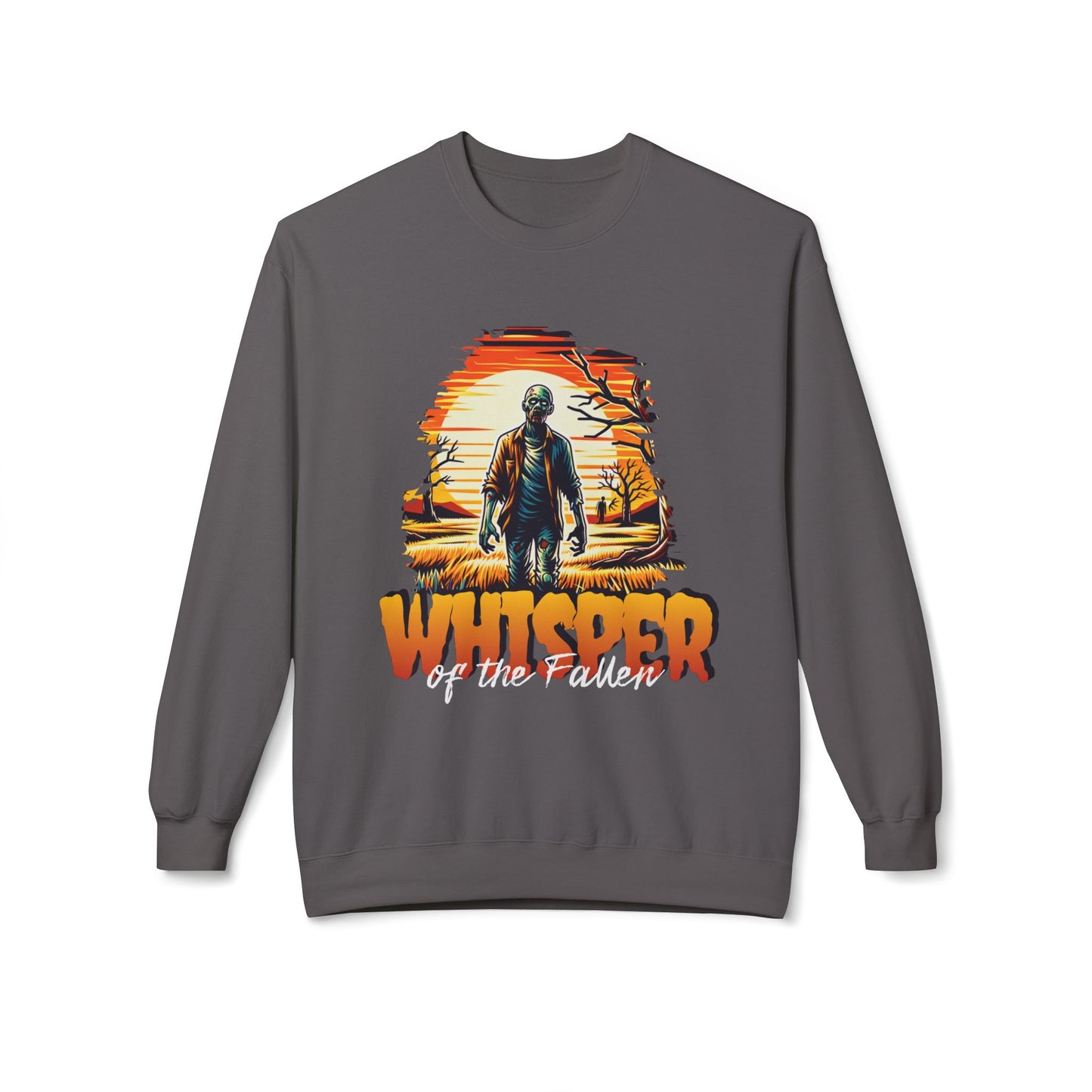 Men's "Whisper of the Fallen" Drop Shoulder Fleece Crewneck Sweatshirt