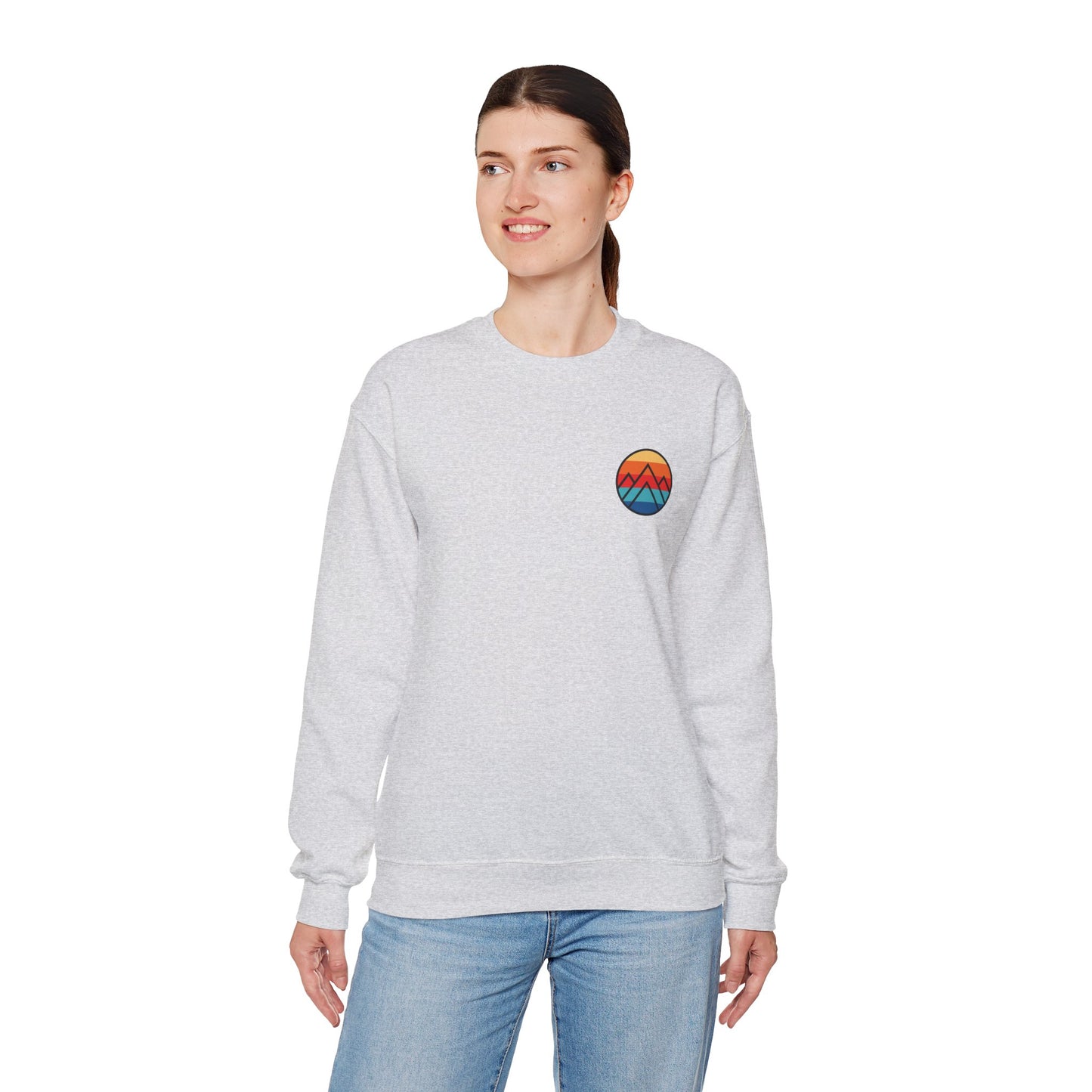 Men's "Minimalistic Mountains" Crewneck Sweatshirt