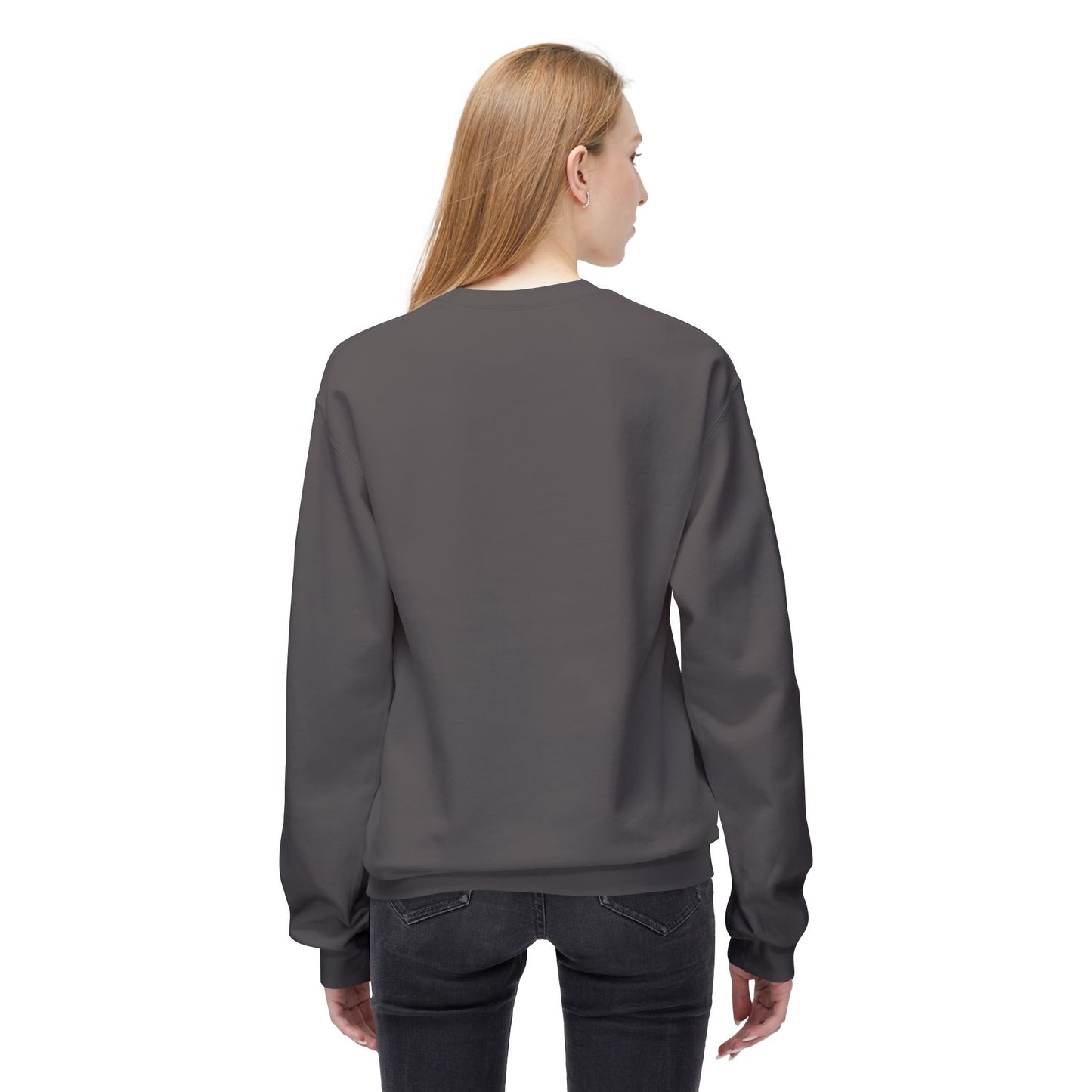 Women's "Grilling My Patience" Drop Shoulder Fleece Crewneck Sweatshirt