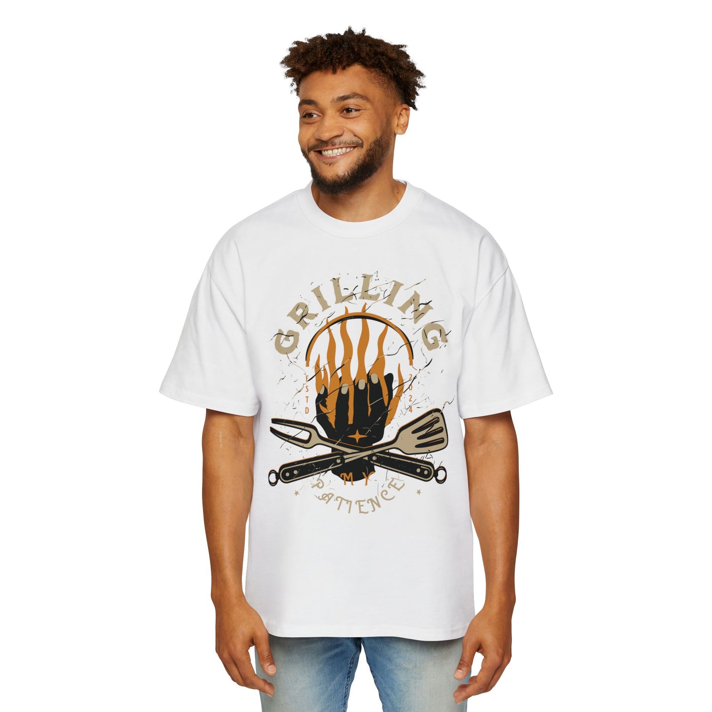 Women's "Grilling My Patience" Oversized T-Shirt
