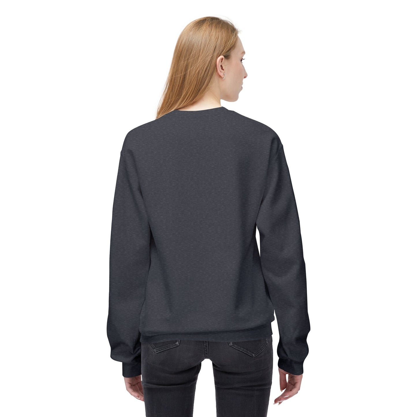 Women's "Grilling My Patience" Drop Shoulder Fleece Crewneck Sweatshirt
