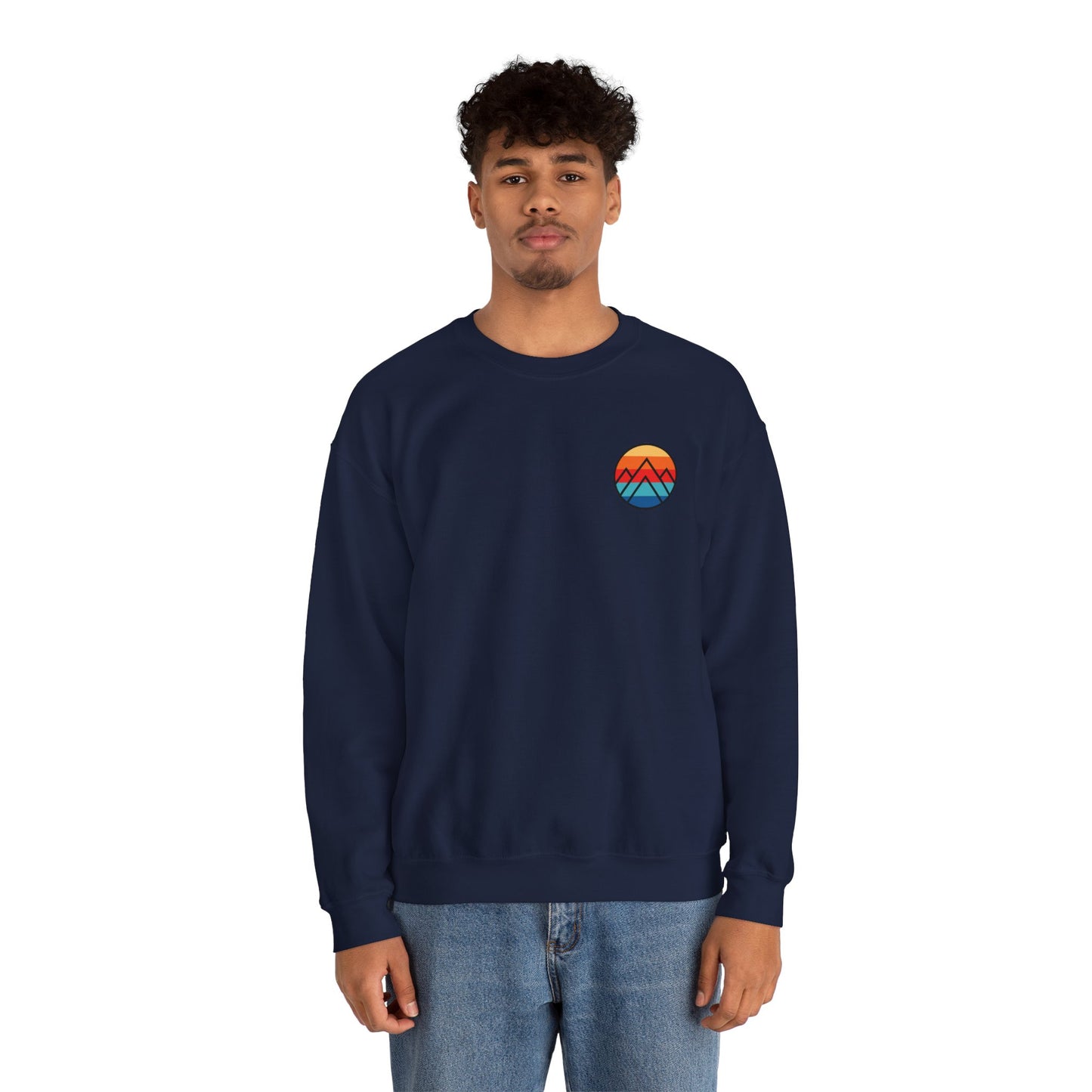 Women's "Minimalistic Mountains" Crewneck Sweatshirt
