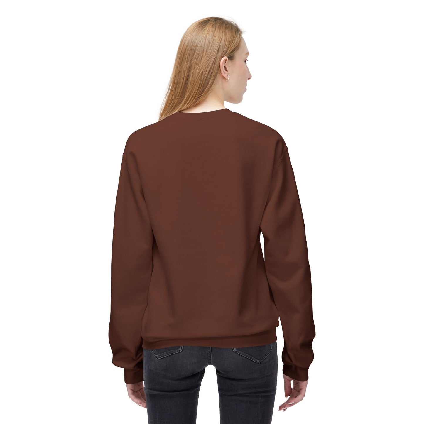 Women's "Grilling My Patience" Drop Shoulder Fleece Crewneck Sweatshirt