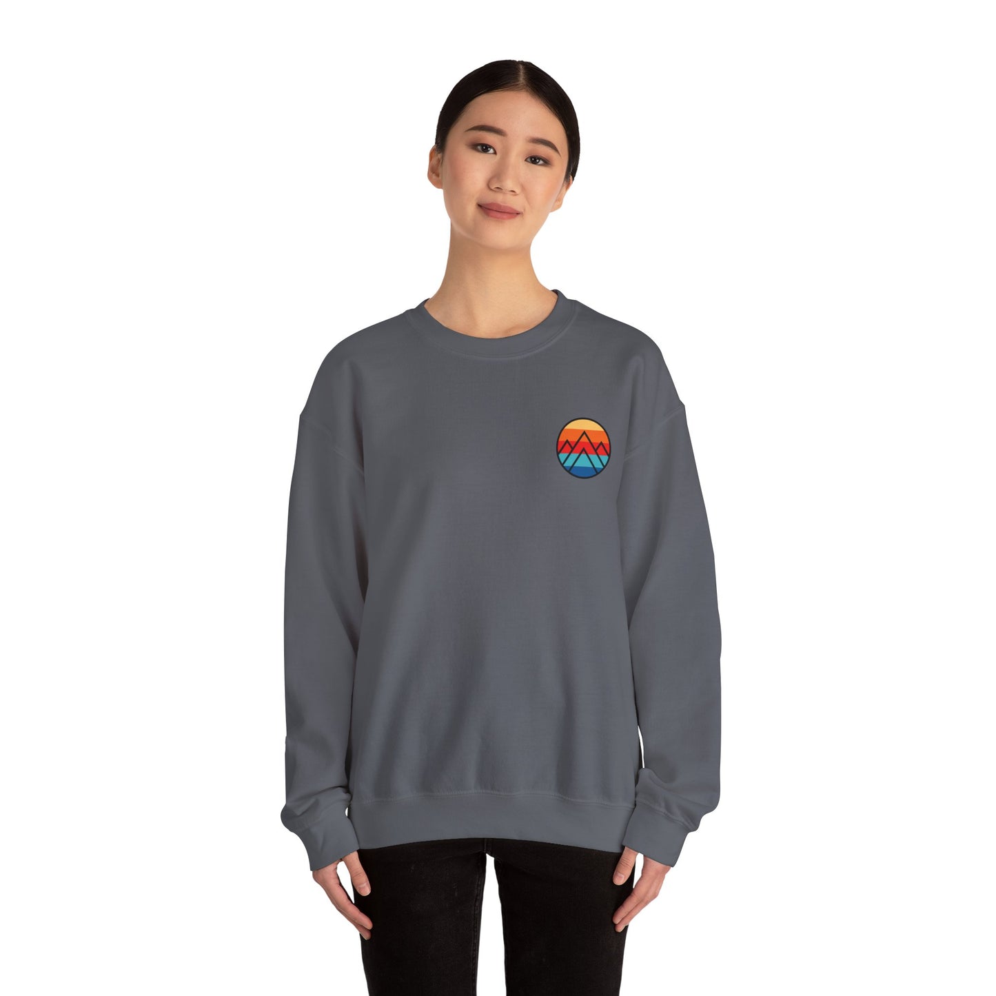 Women's "Minimalistic Mountains" Crewneck Sweatshirt