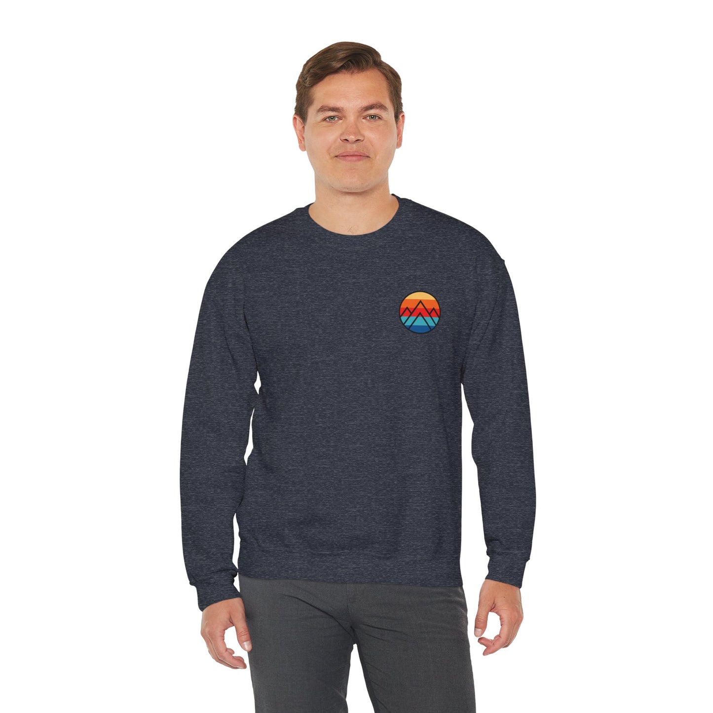 Women's "Minimalistic Mountains" Crewneck Sweatshirt