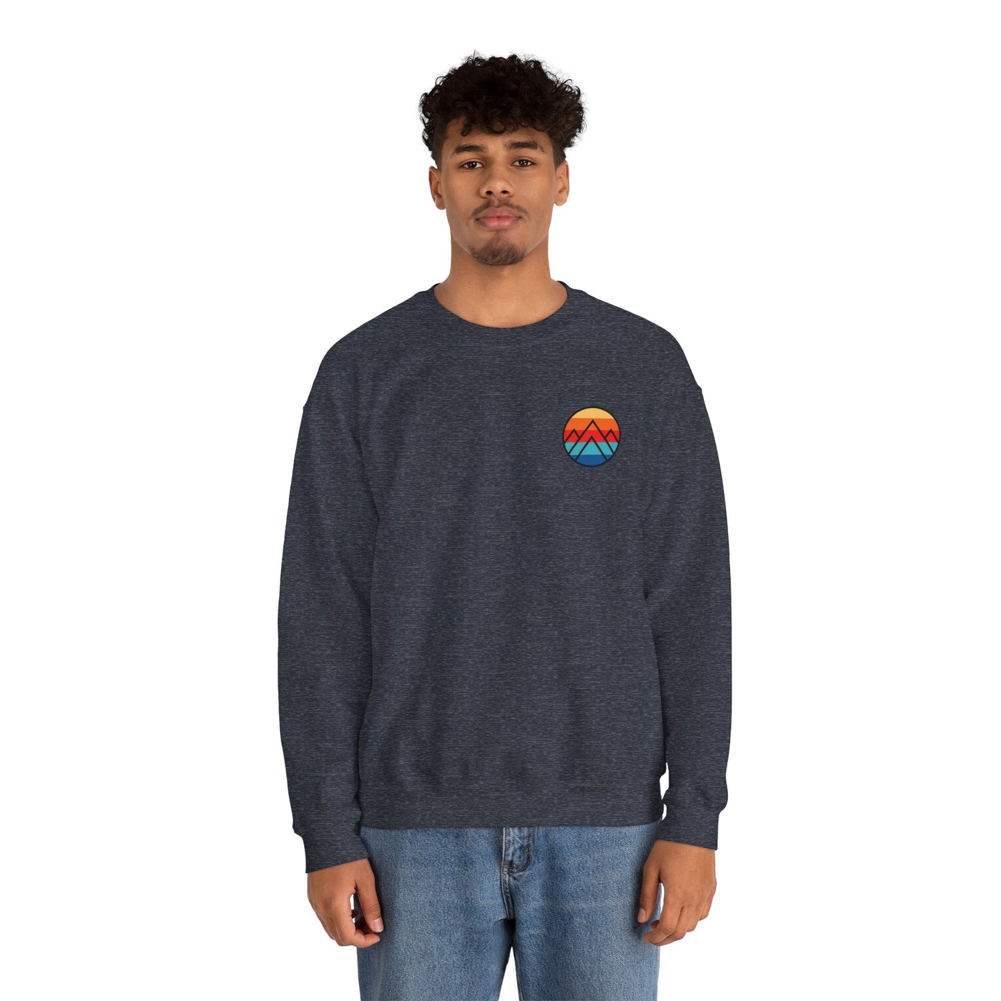 Women's "Minimalistic Mountains" Crewneck Sweatshirt