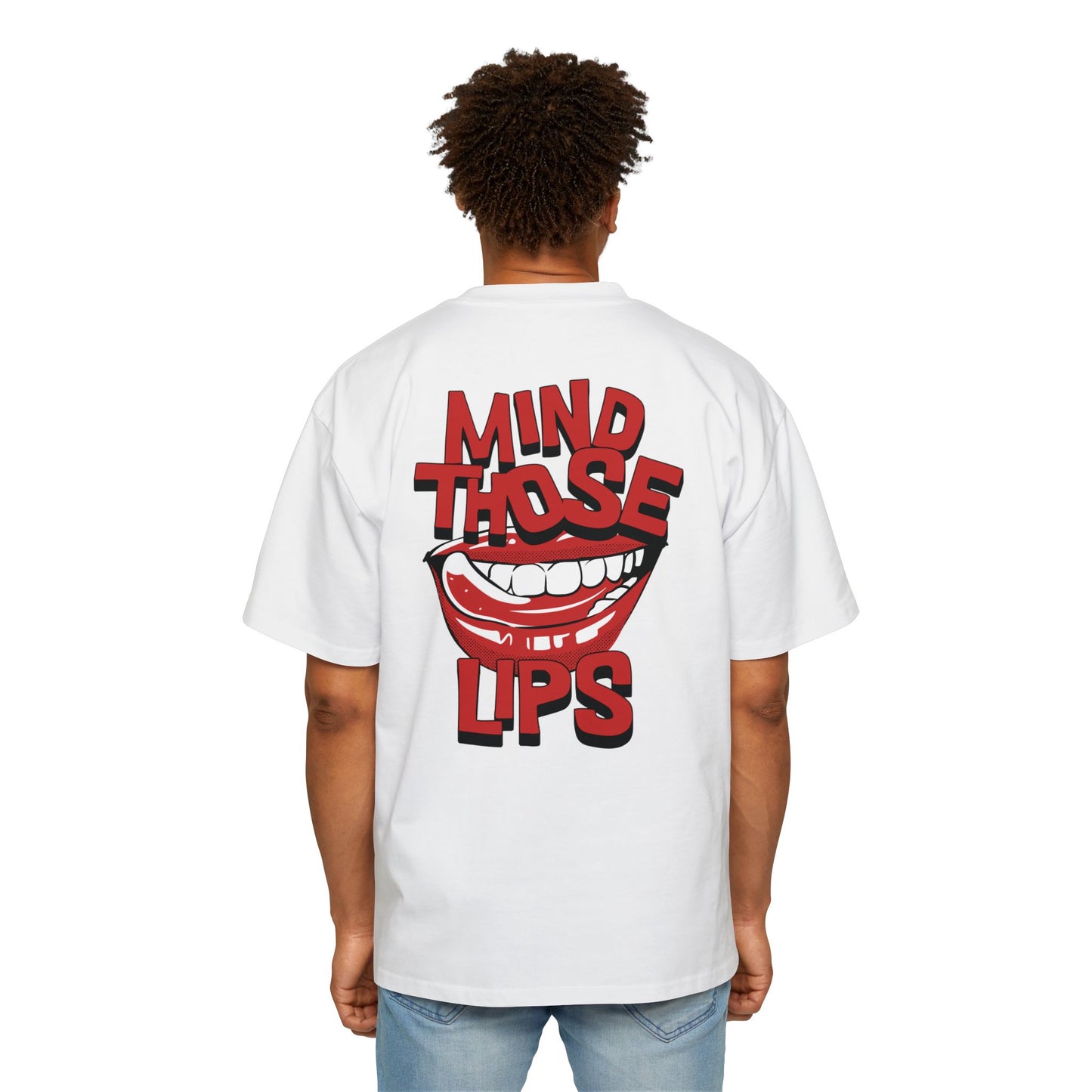 Women's "Mind Those Lips" Oversized T-Shirt