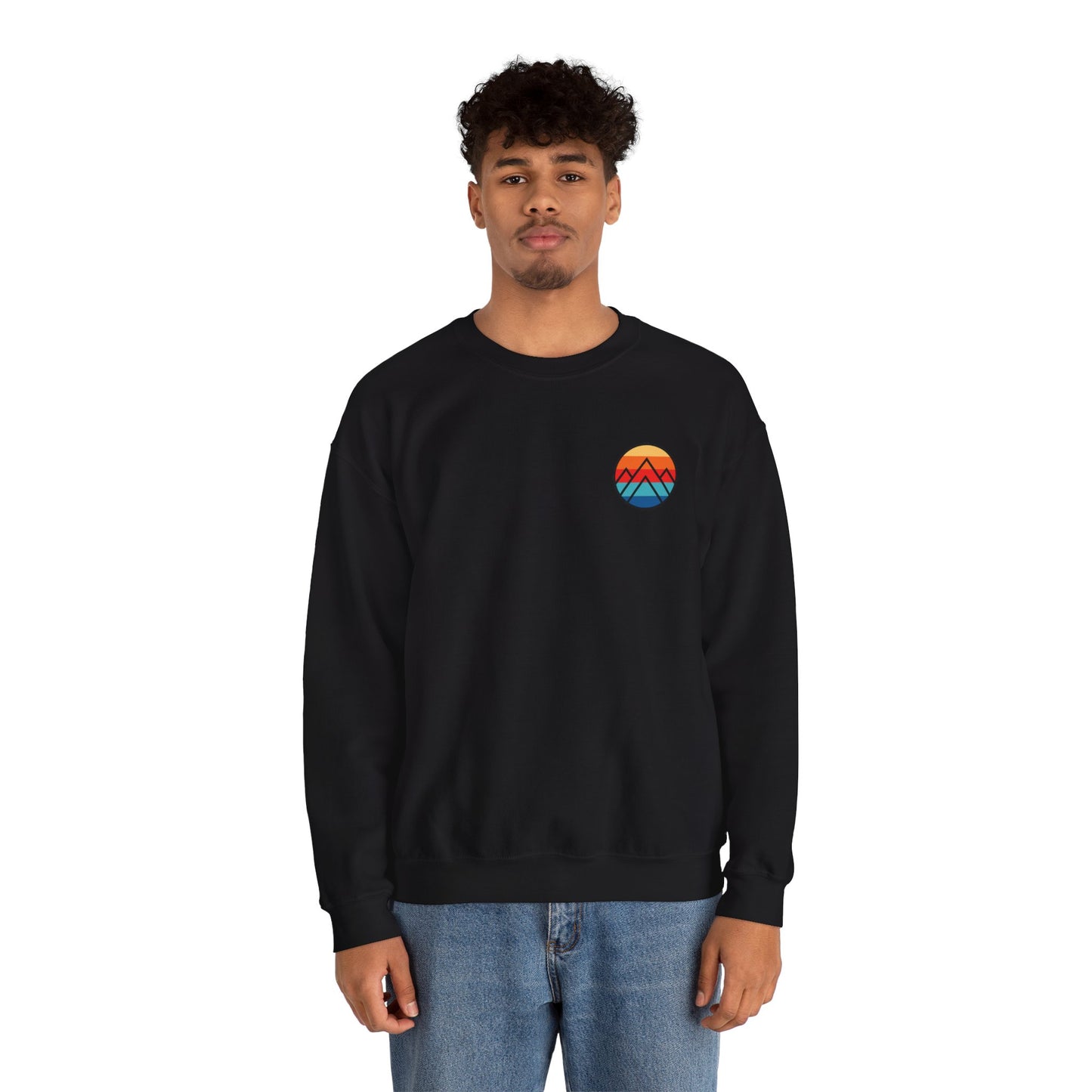 Women's "Minimalistic Mountains" Crewneck Sweatshirt