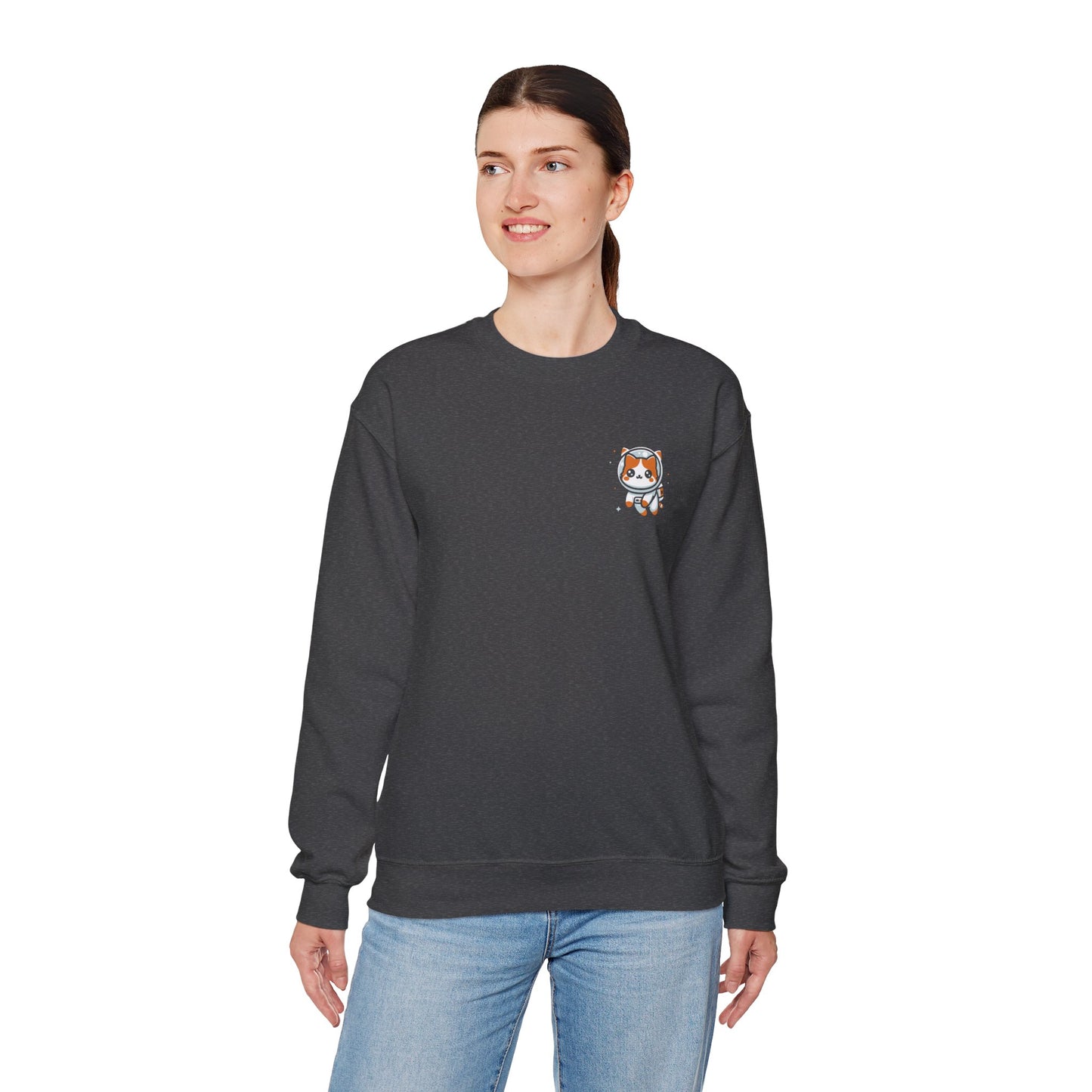 Women's "Meowstronaut" Crewneck Sweatshirt