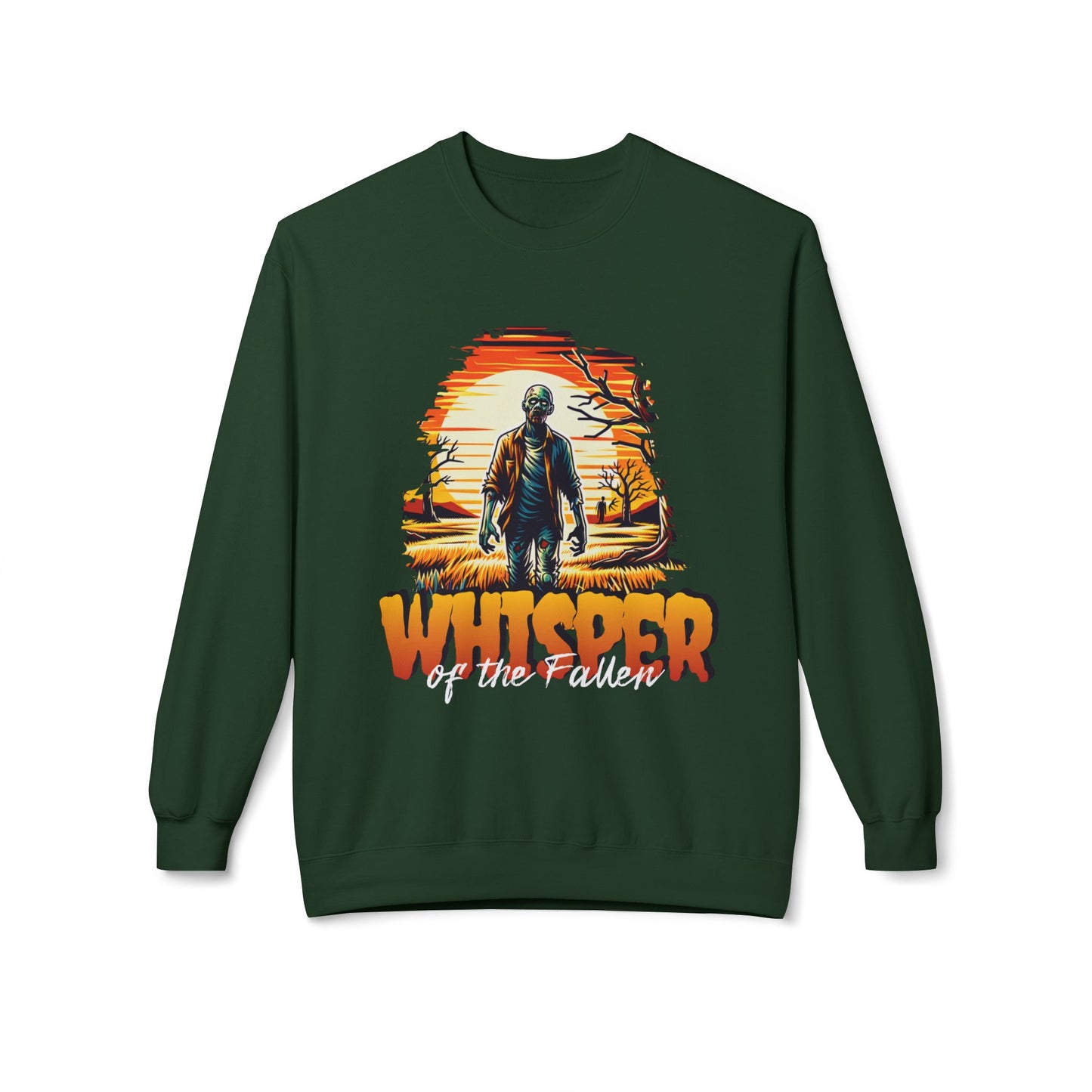 Men's "Whisper of the Fallen" Drop Shoulder Fleece Crewneck Sweatshirt