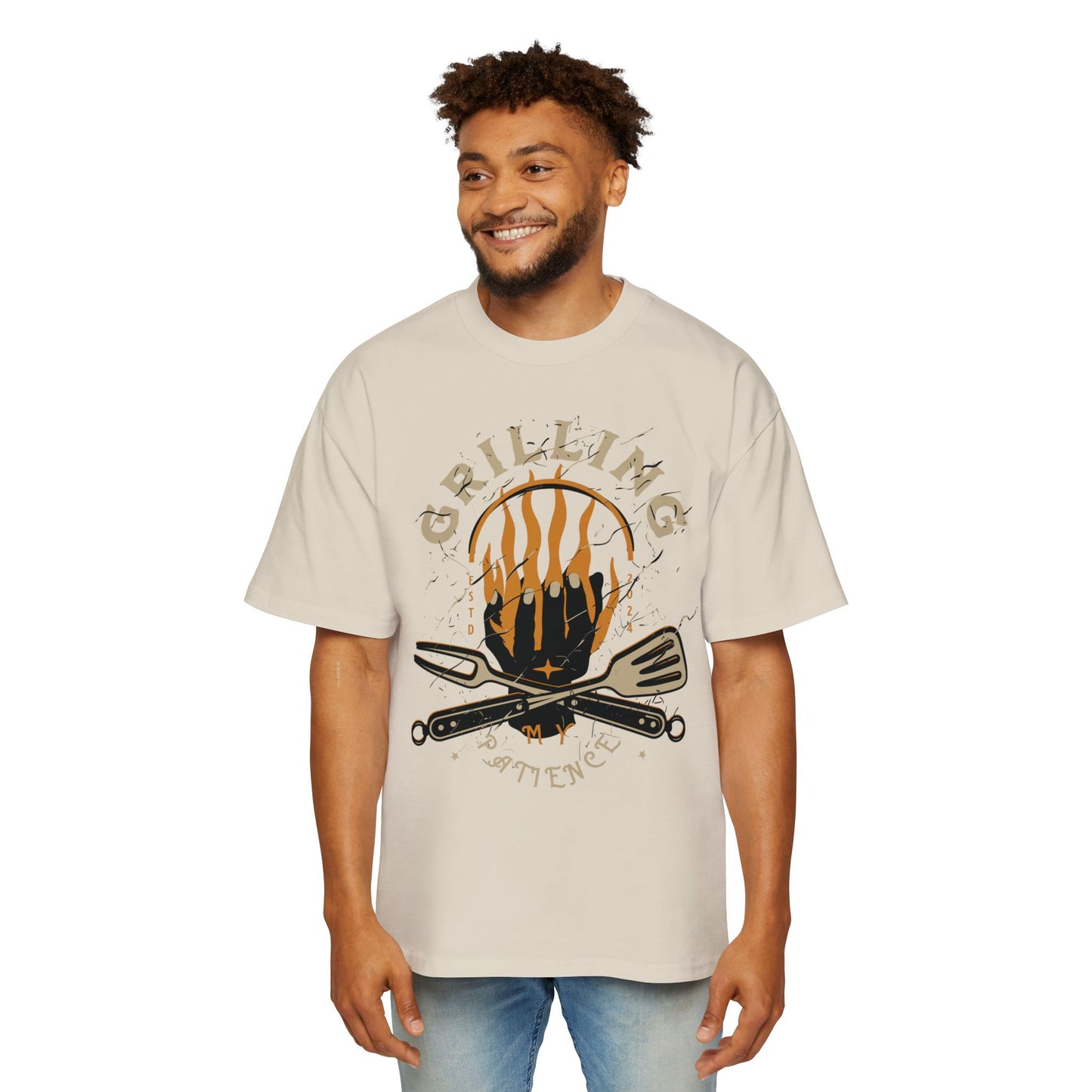 Women's "Grilling My Patience" Oversized T-Shirt
