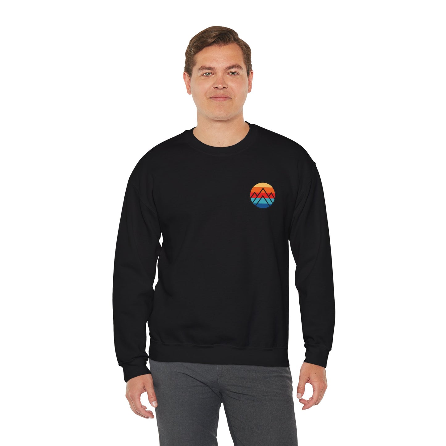 Women's "Minimalistic Mountains" Crewneck Sweatshirt