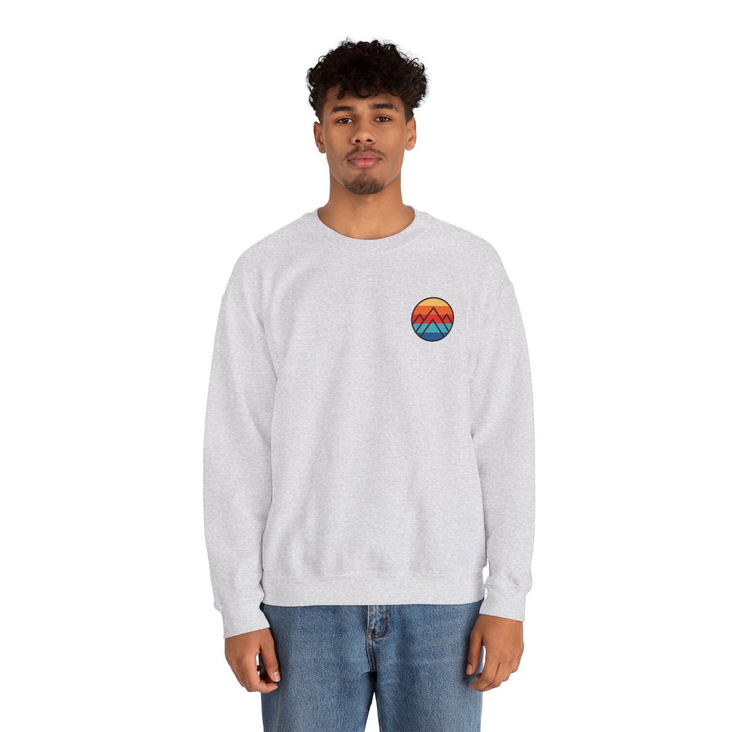 Women's "Minimalistic Mountains" Crewneck Sweatshirt
