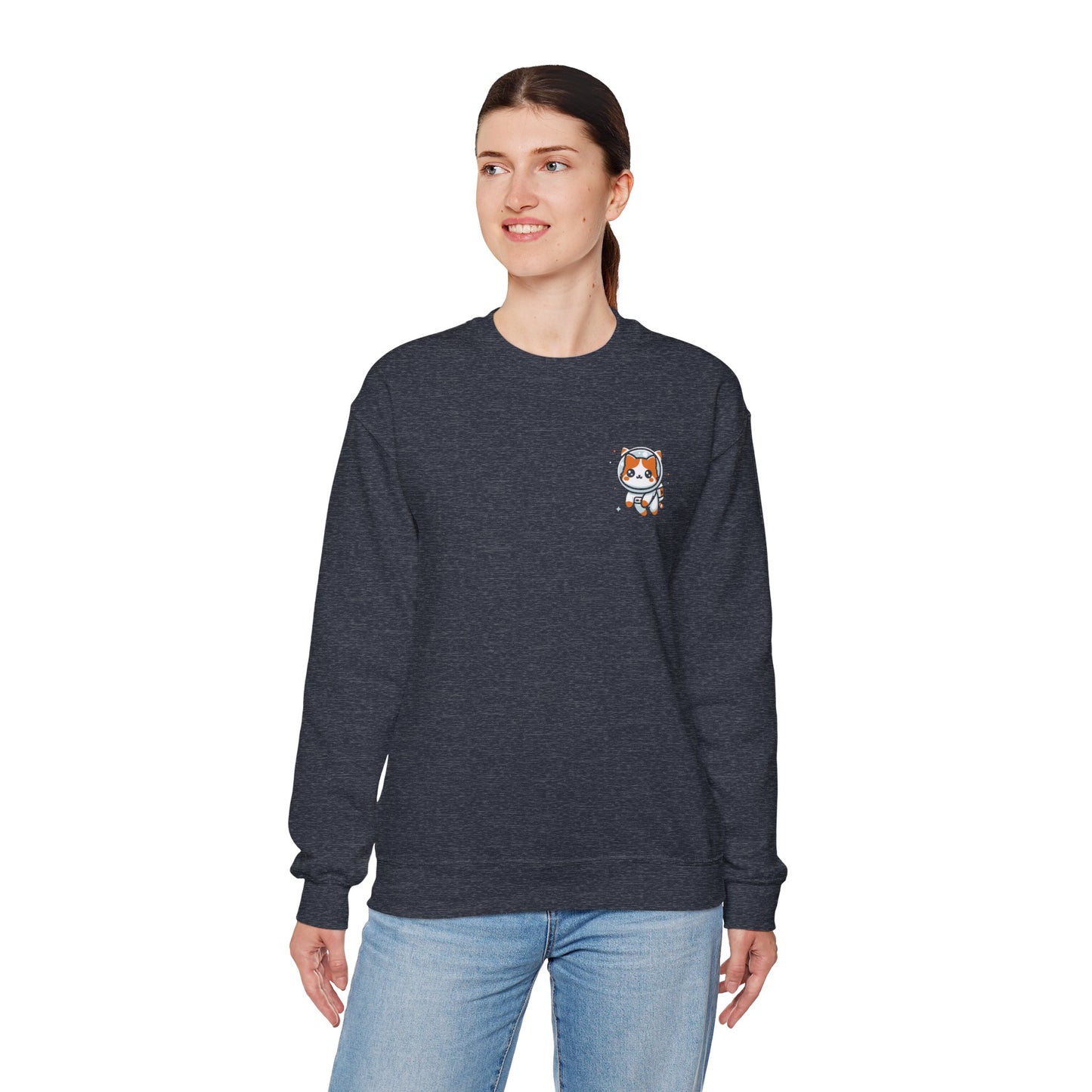Women's "Meowstronaut" Crewneck Sweatshirt