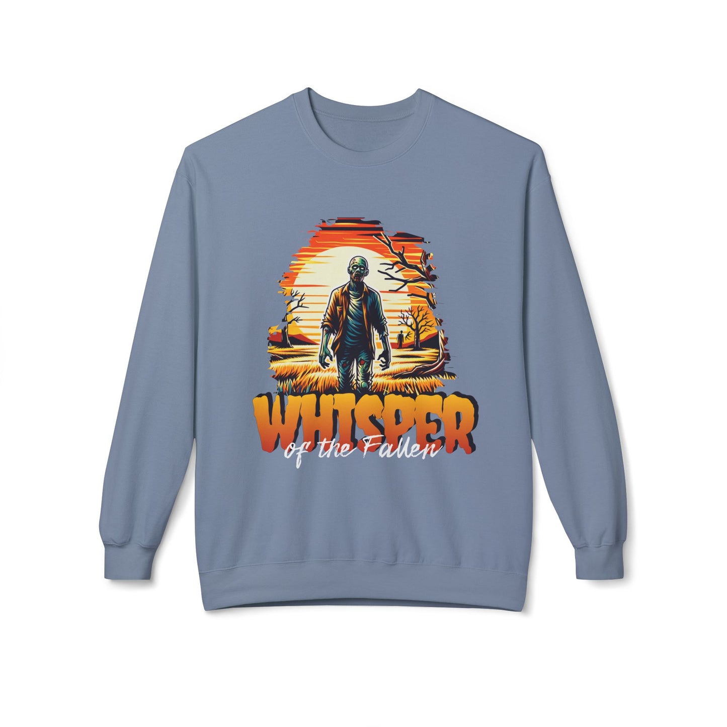 Men's "Whisper of the Fallen" Drop Shoulder Fleece Crewneck Sweatshirt
