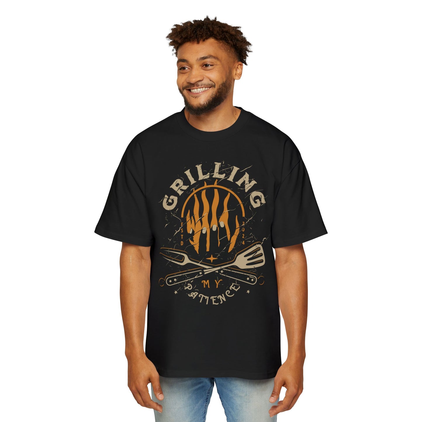 Women's "Grilling My Patience" Oversized T-Shirt