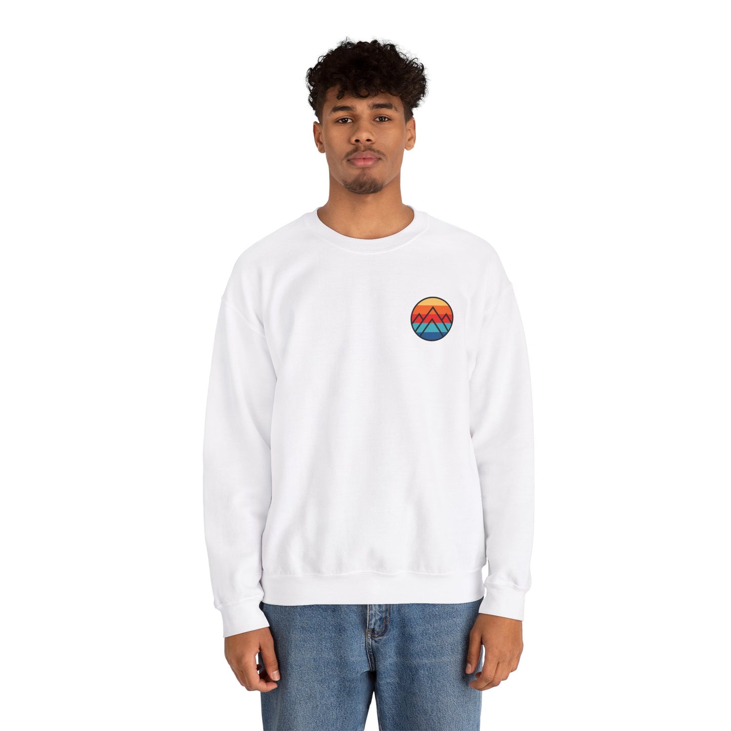 Women's "Minimalistic Mountains" Crewneck Sweatshirt