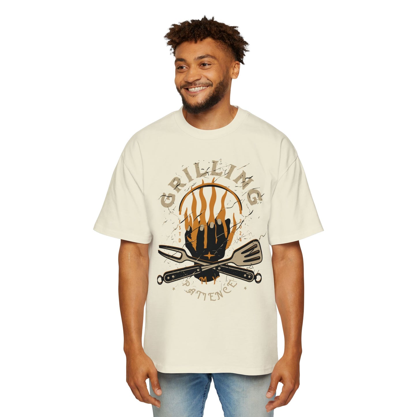 Women's "Grilling My Patience" Oversized T-Shirt
