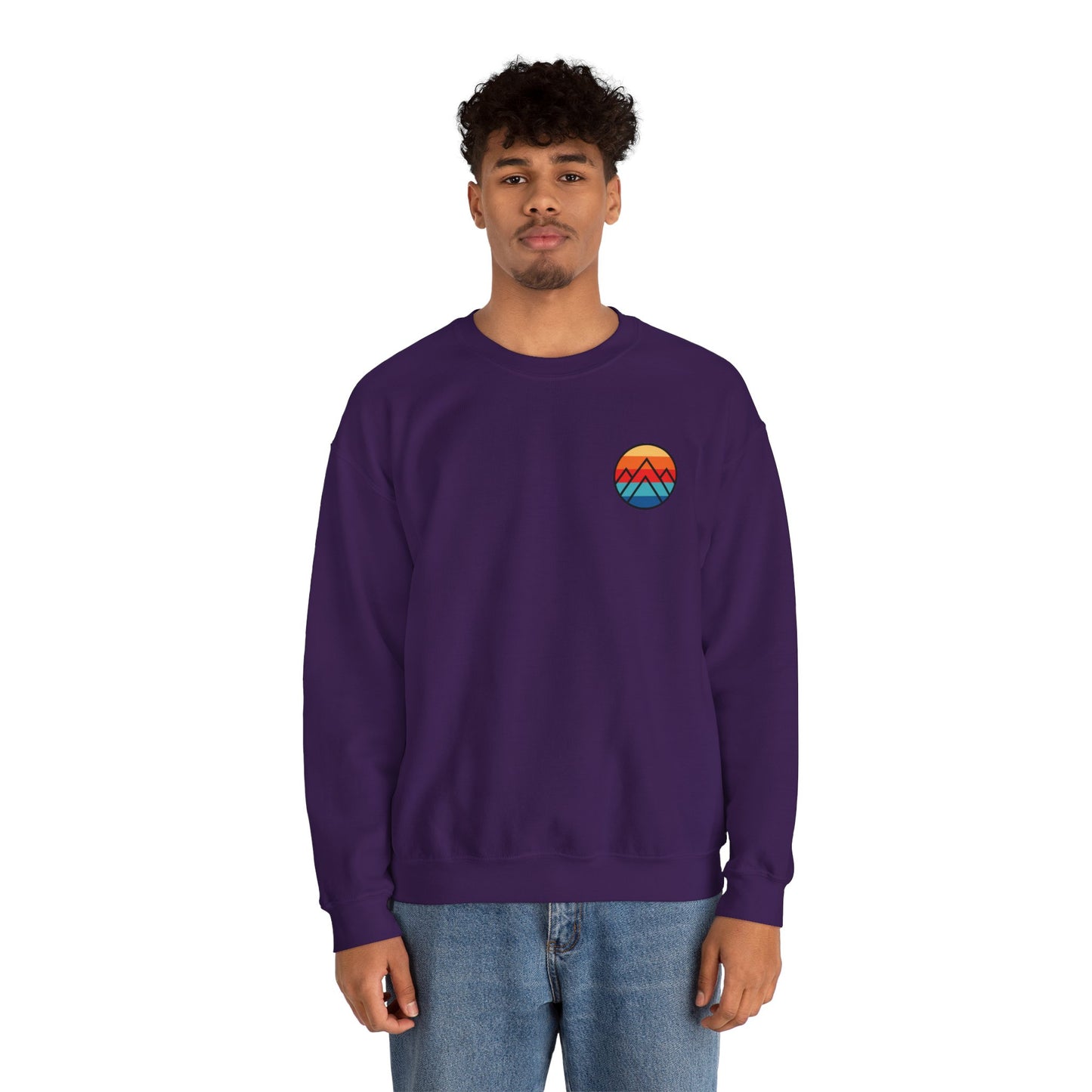 Women's "Minimalistic Mountains" Crewneck Sweatshirt