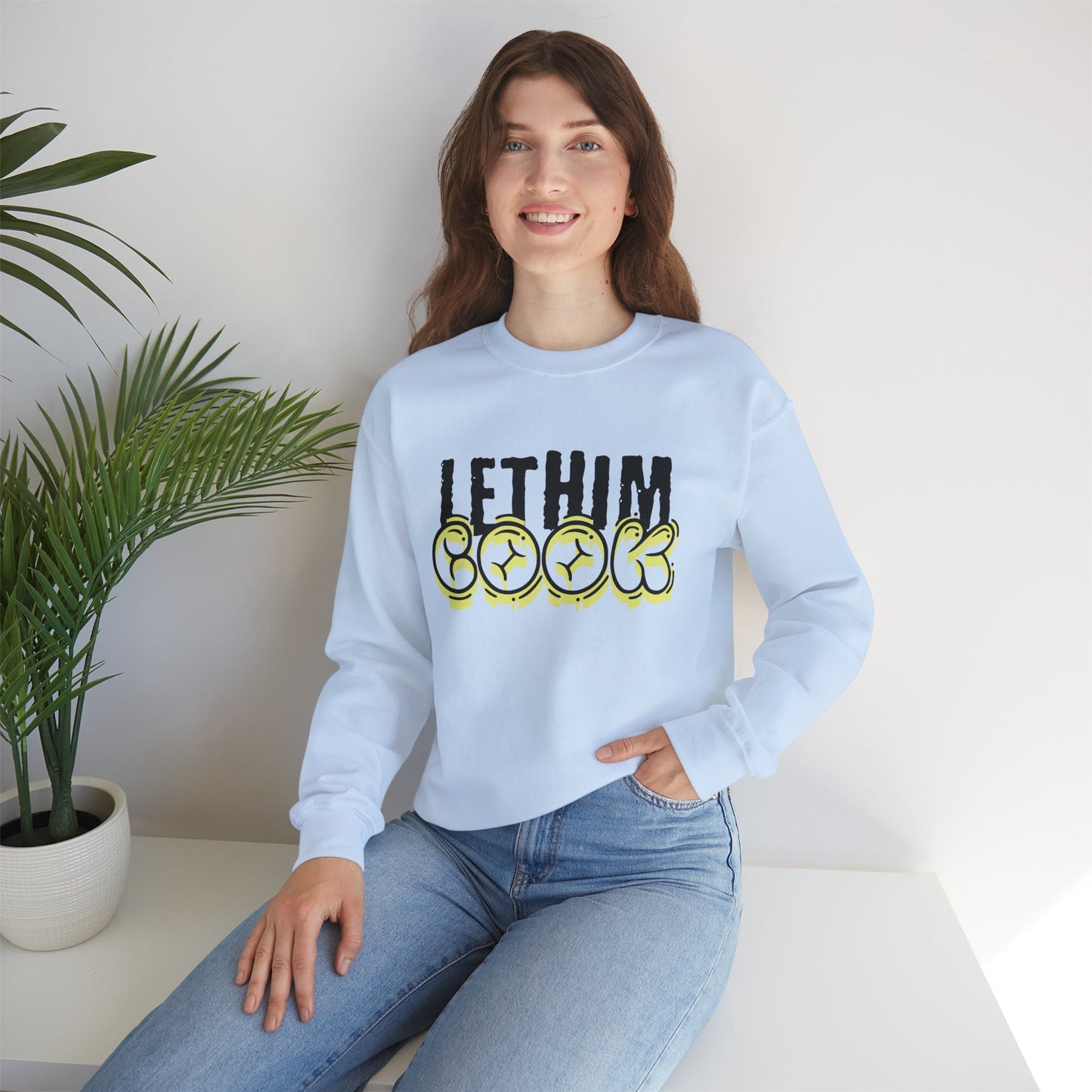 Men's "Let Him Cook" Crewneck Sweatshirt