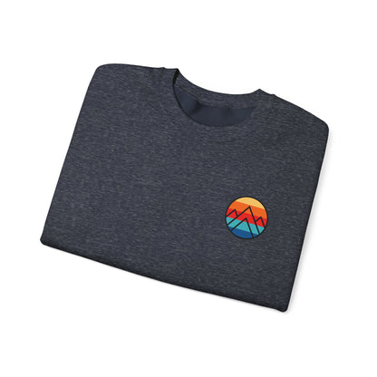 Women's "Minimalistic Mountains" Crewneck Sweatshirt